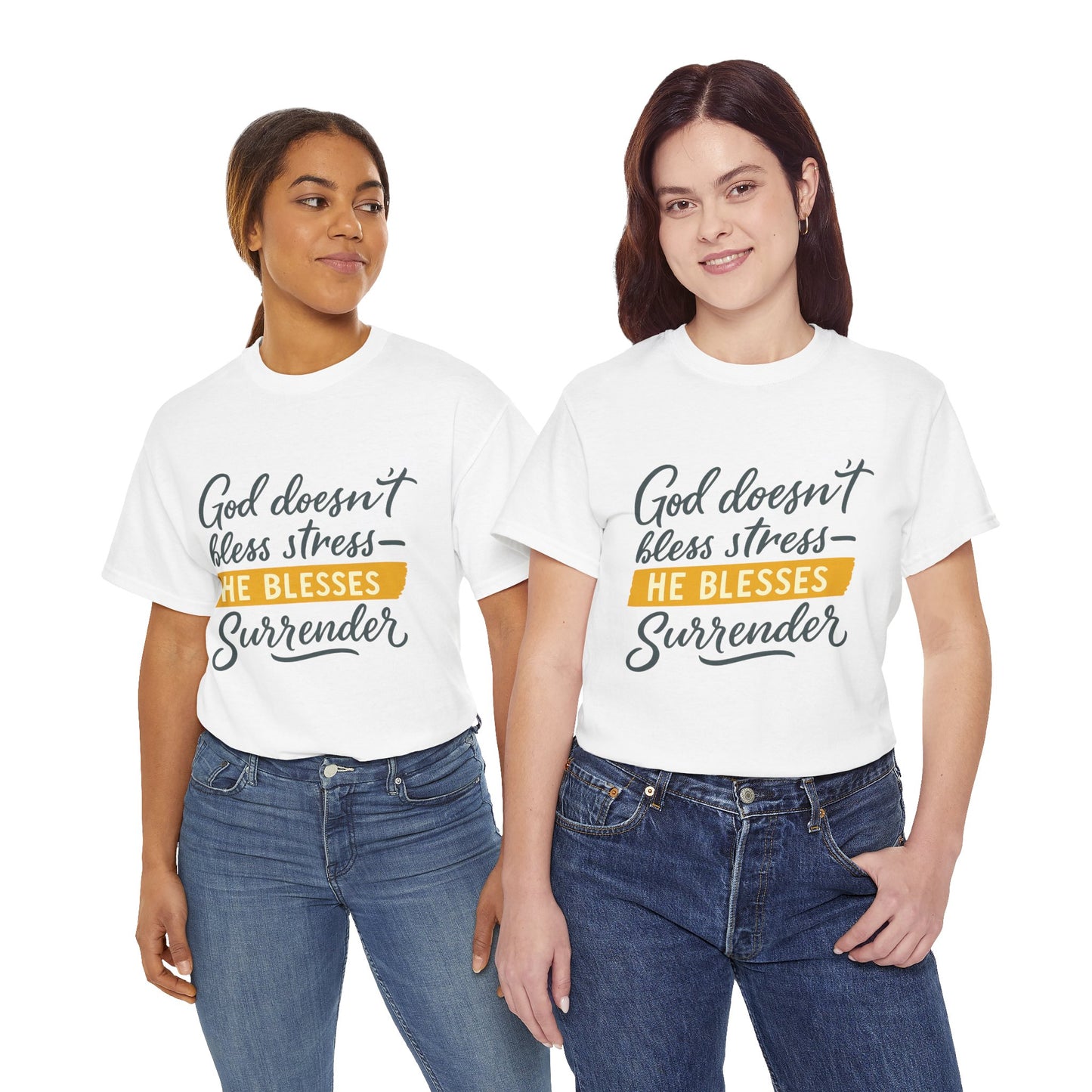 Inspirational Surrender Tee - Christian Gift, Prayer Shirt
