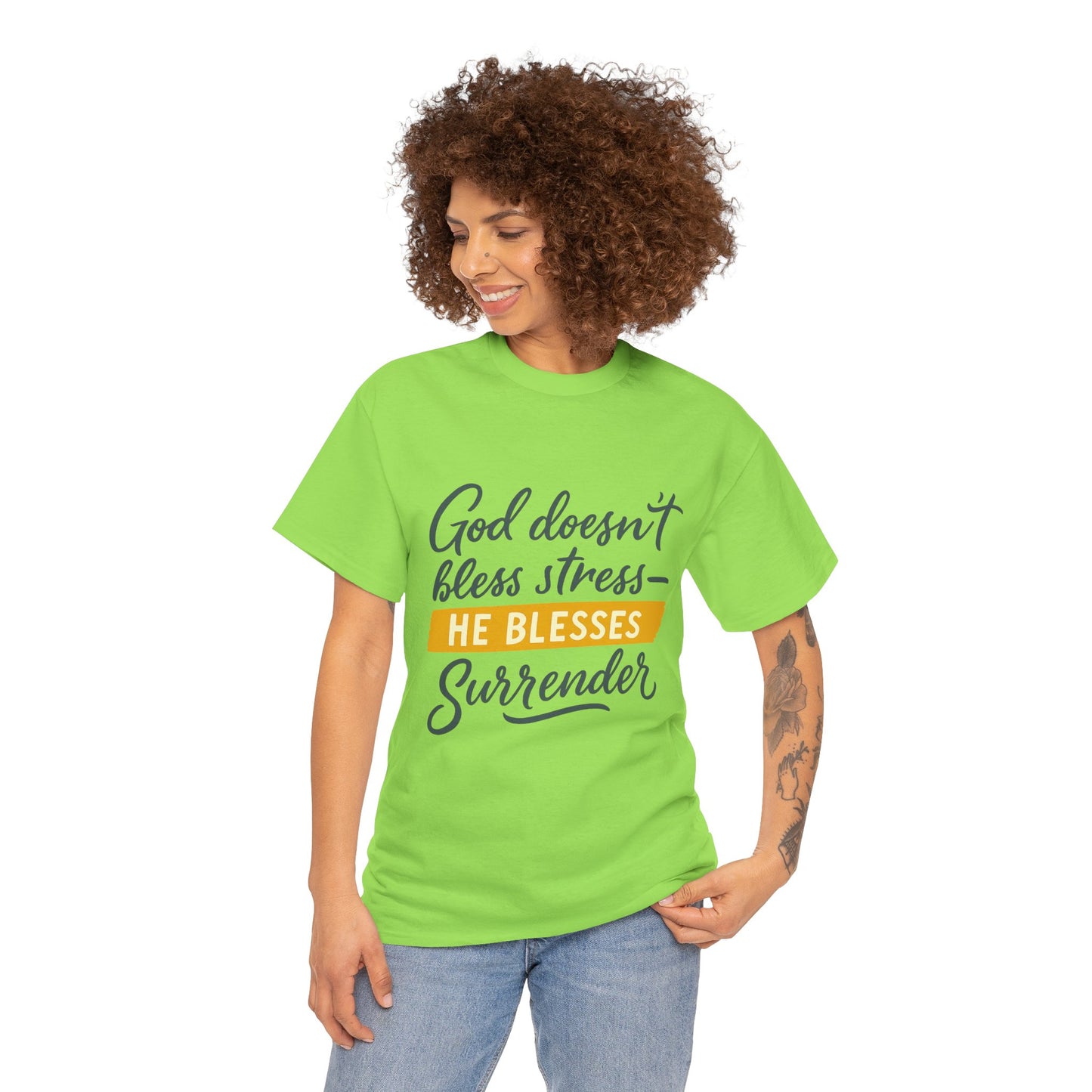 Inspirational Surrender Tee - Christian Gift, Prayer Shirt