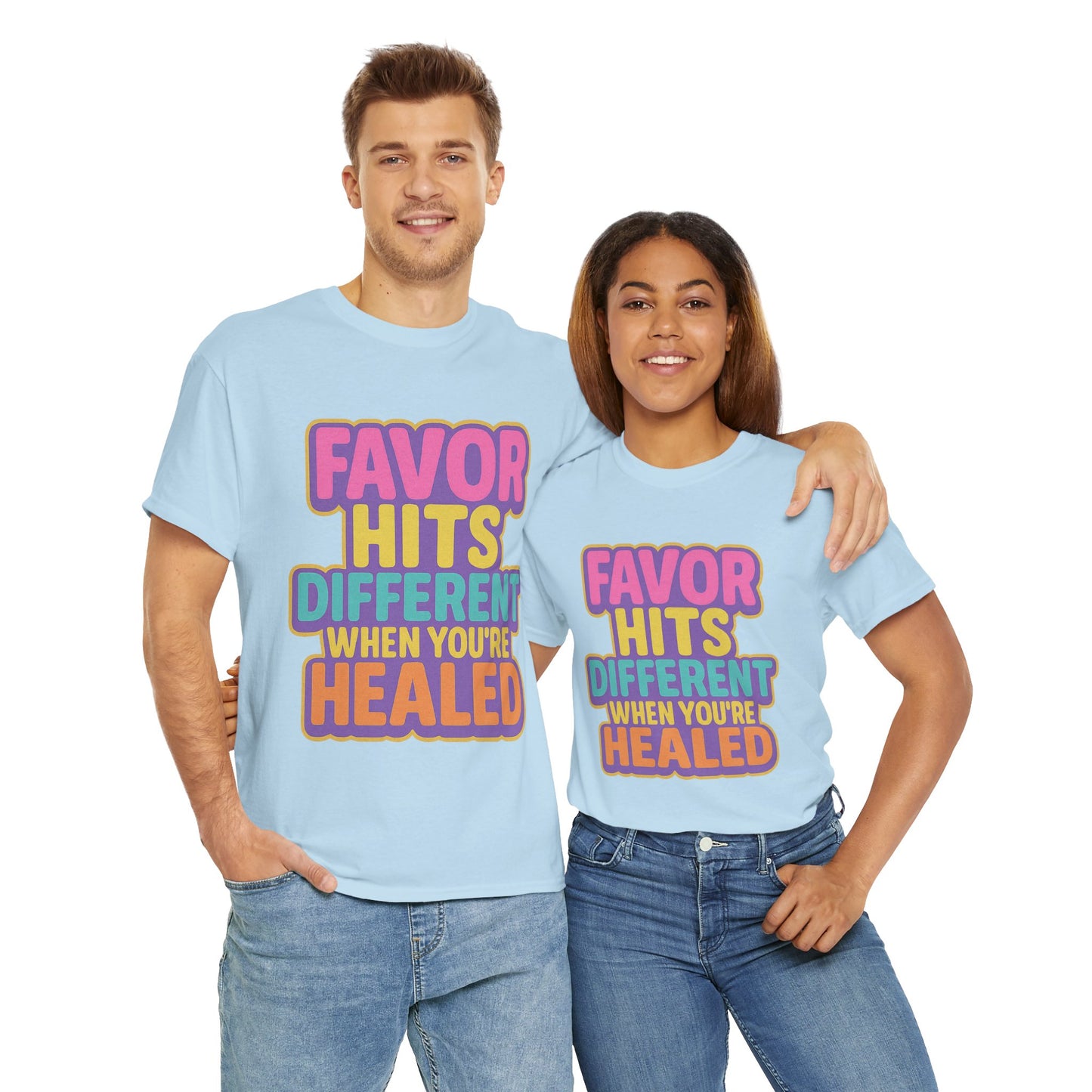 Healing Message Tee, Comfort T-Shirt for Self-Care