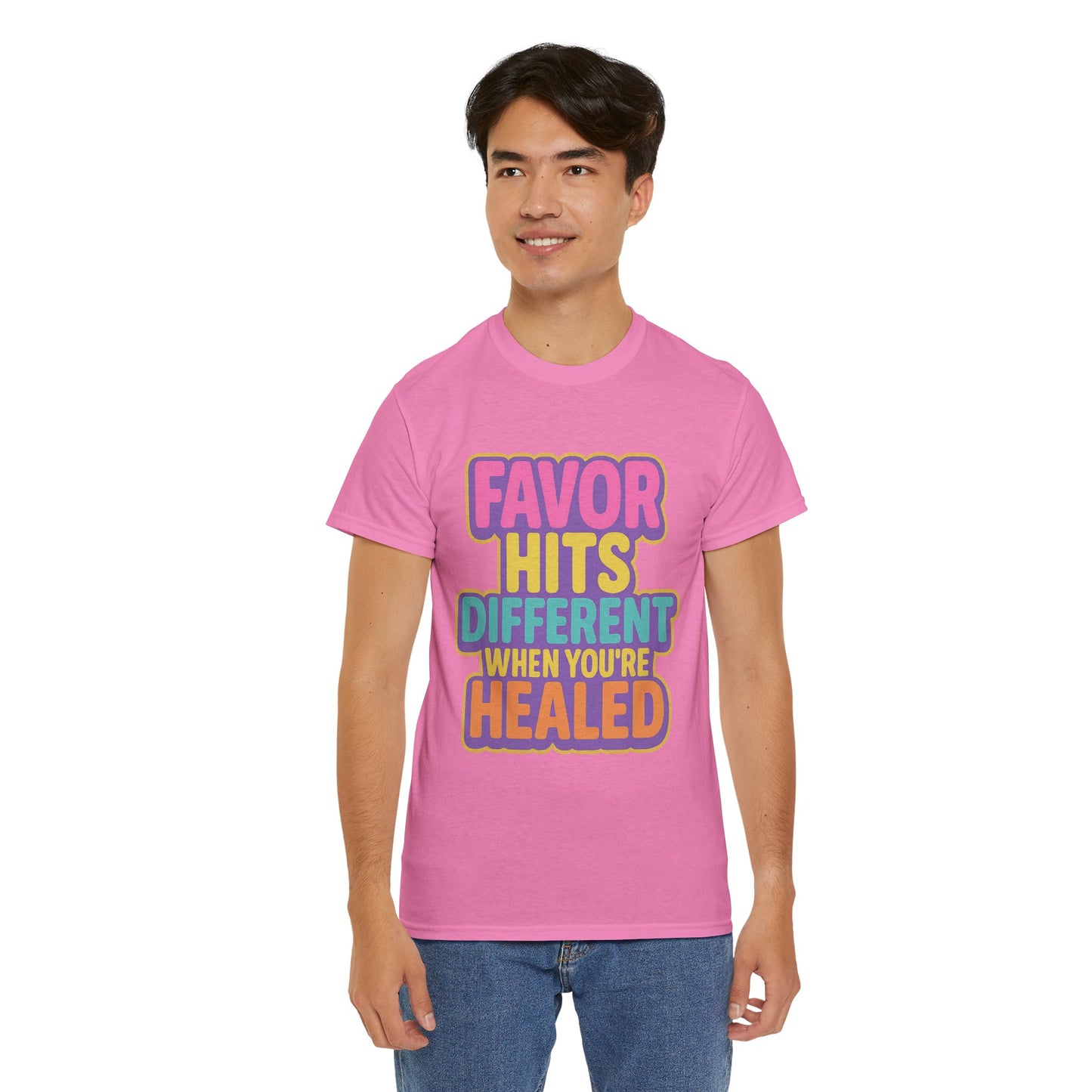 Healing Message Tee, Comfort T-Shirt for Self-Care