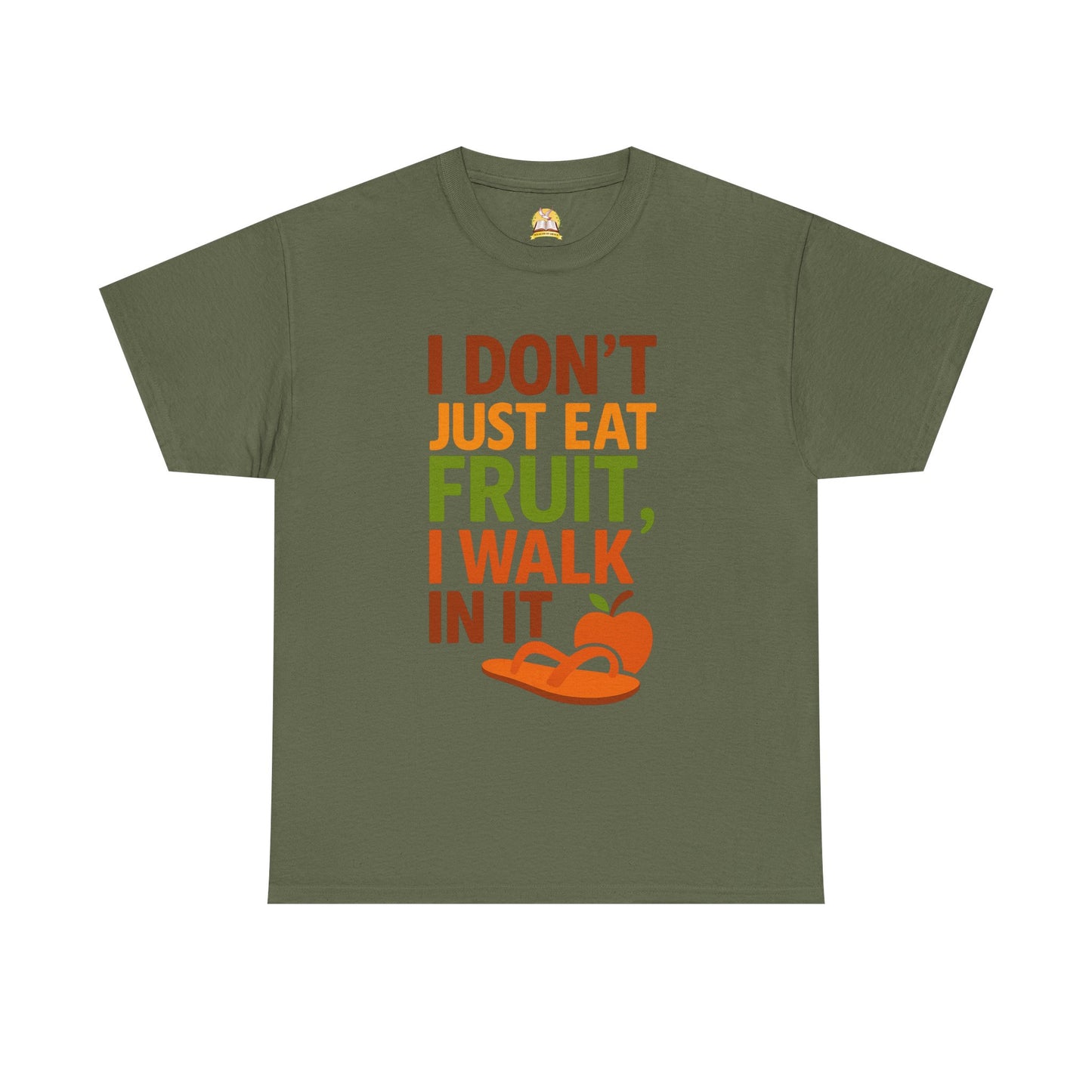 Christian T-Shirt - I walk in God's fruit, Unisex Heavy Cotton Tee