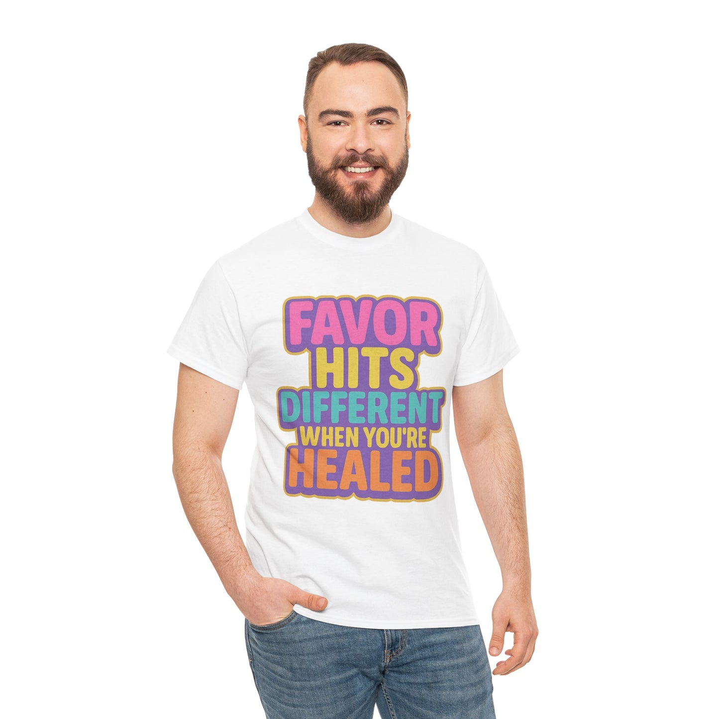 Healing Message Tee, Comfort T-Shirt for Self-Care
