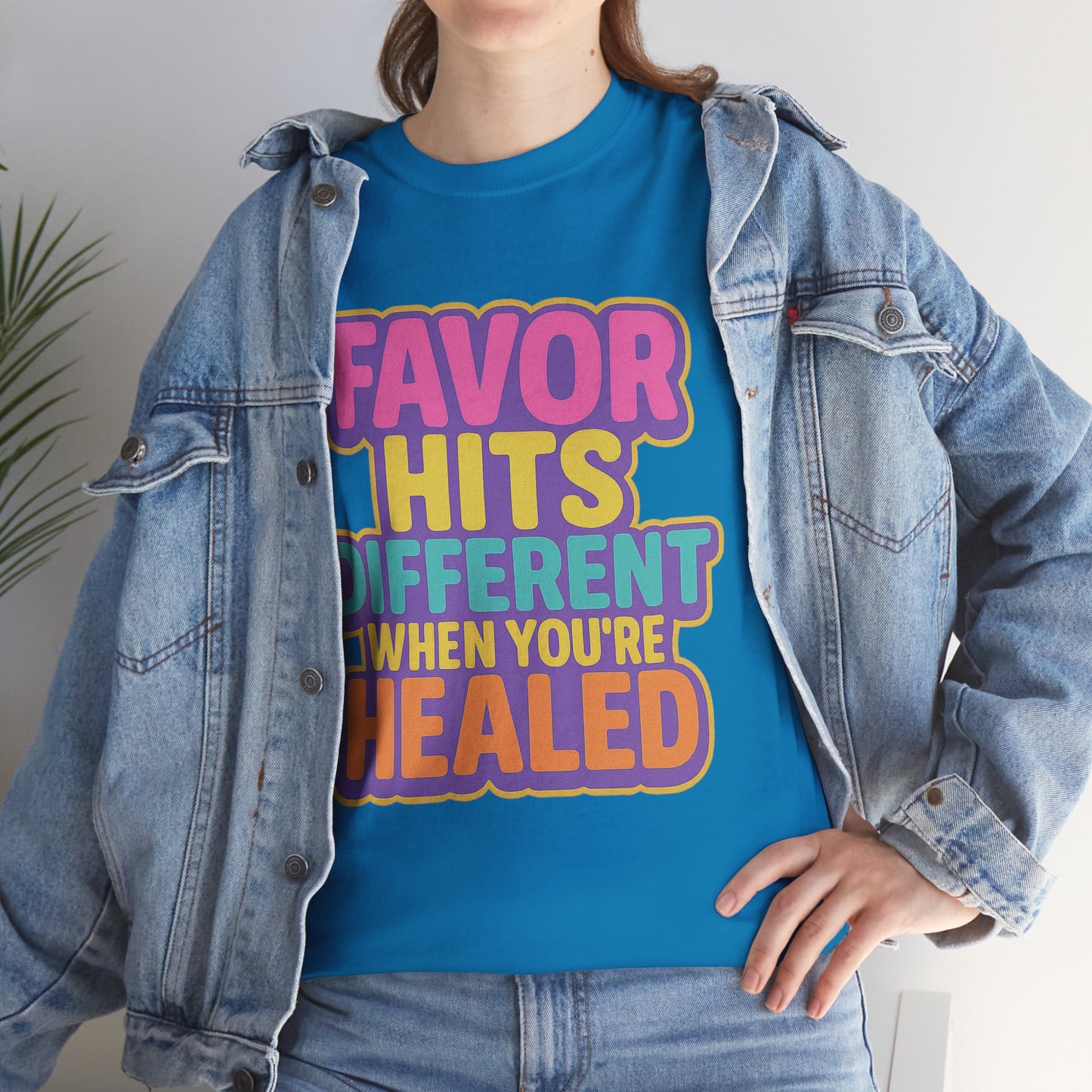 Healing Message Tee, Comfort T-Shirt for Self-Care