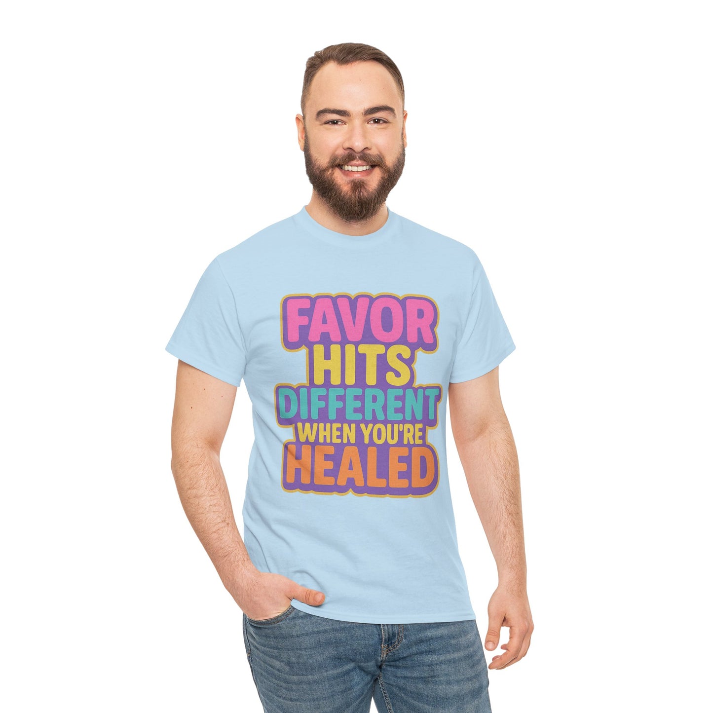 Healing Message Tee, Comfort T-Shirt for Self-Care