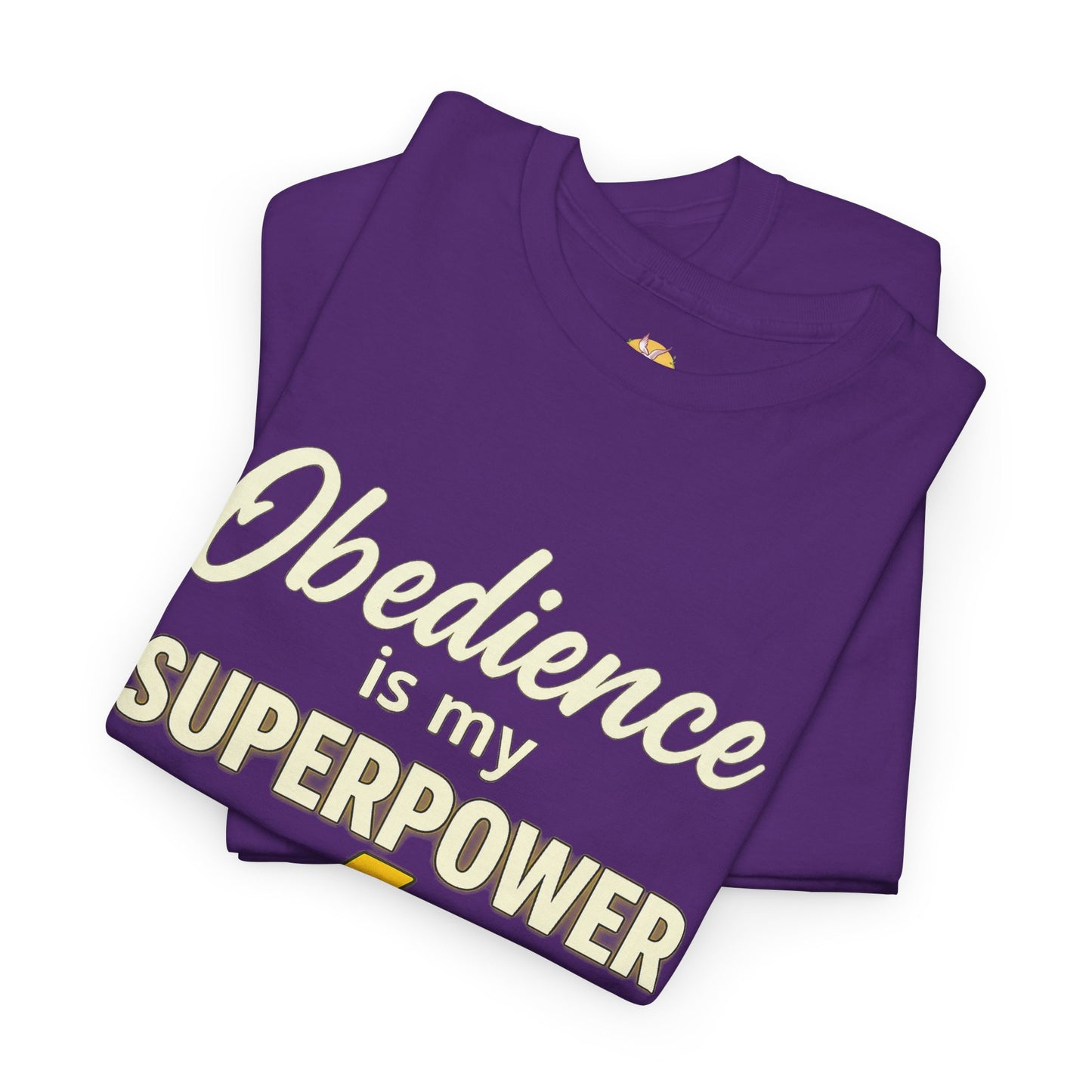 Obedience is My Superpower Tee, Inspirational T-Shirt, Faith-Based Cotton Tee, Perfect Gift for Graduations, Everyday Casual Wear