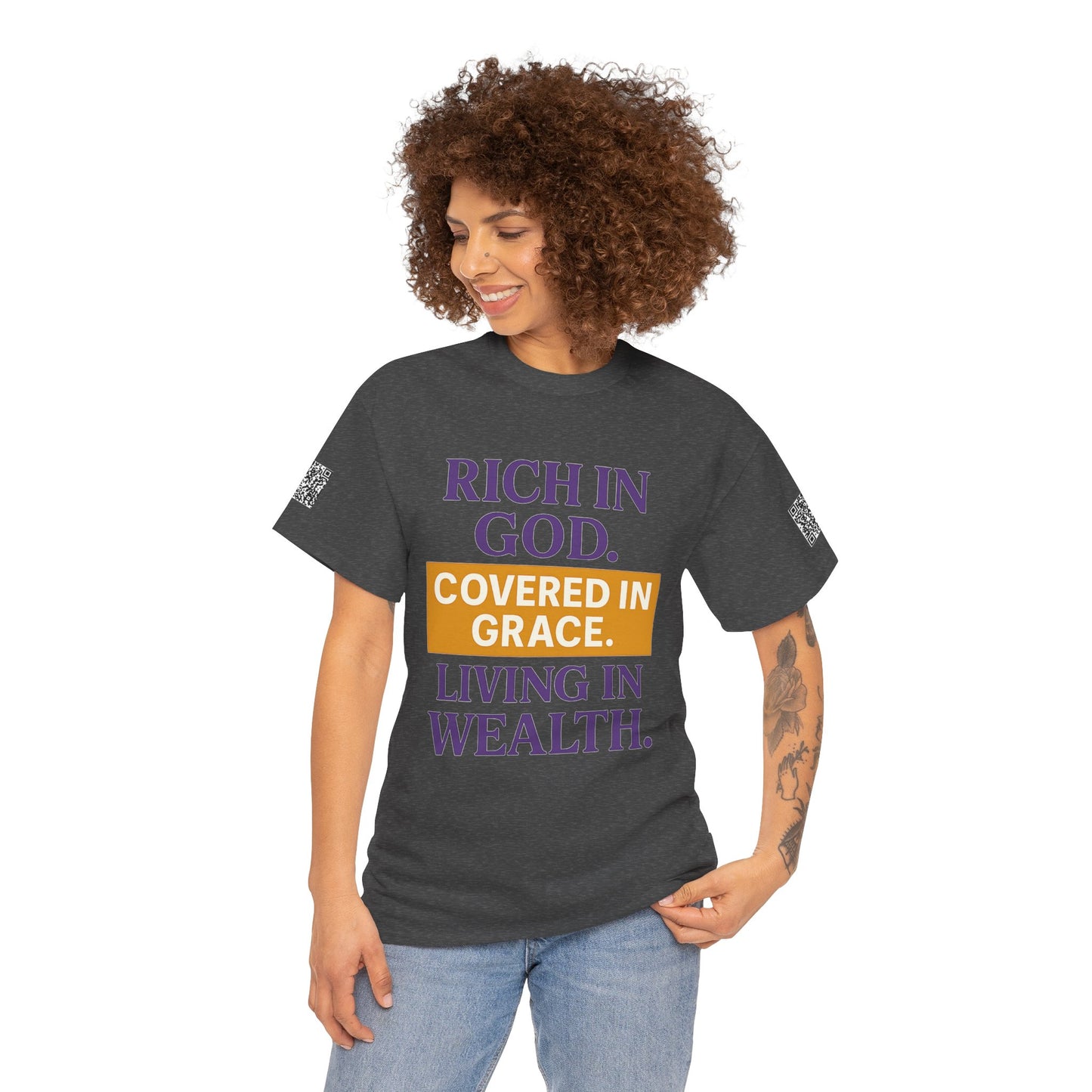 Inspirational Unisex Heavy Cotton Tee - Spiritual Message T-Shirt for Faith and Prosperity, Perfect for Gifts, Christian Apparel, [...]