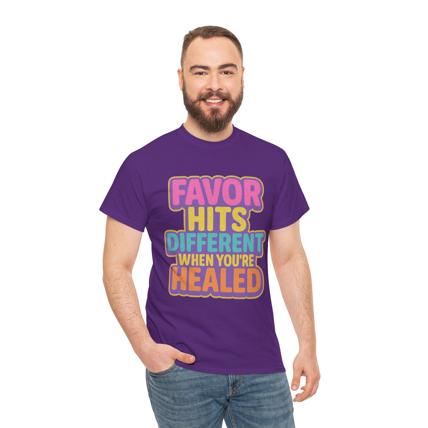 Healing Message Tee, Comfort T-Shirt for Self-Care