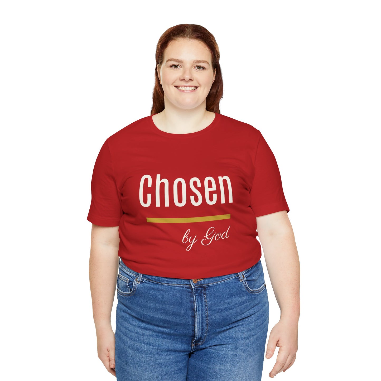 Chosen by God Shirt | Christian T-Shirt for Women | Faith Based Tee | Inspirational Christian Gift | Bella Canvas Unisex Tee