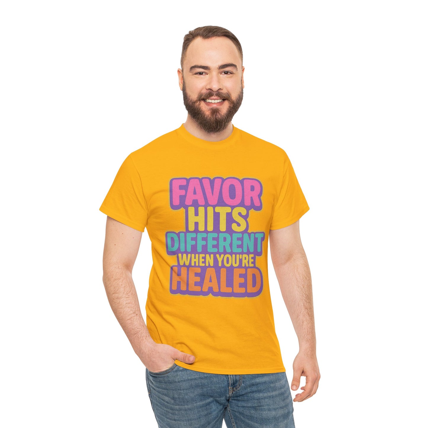 Healing Message Tee, Comfort T-Shirt for Self-Care