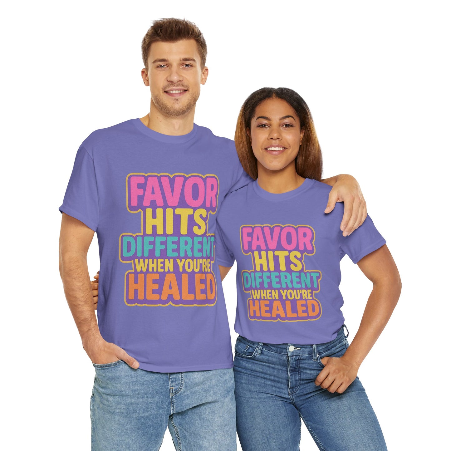 Healing Message Tee, Comfort T-Shirt for Self-Care