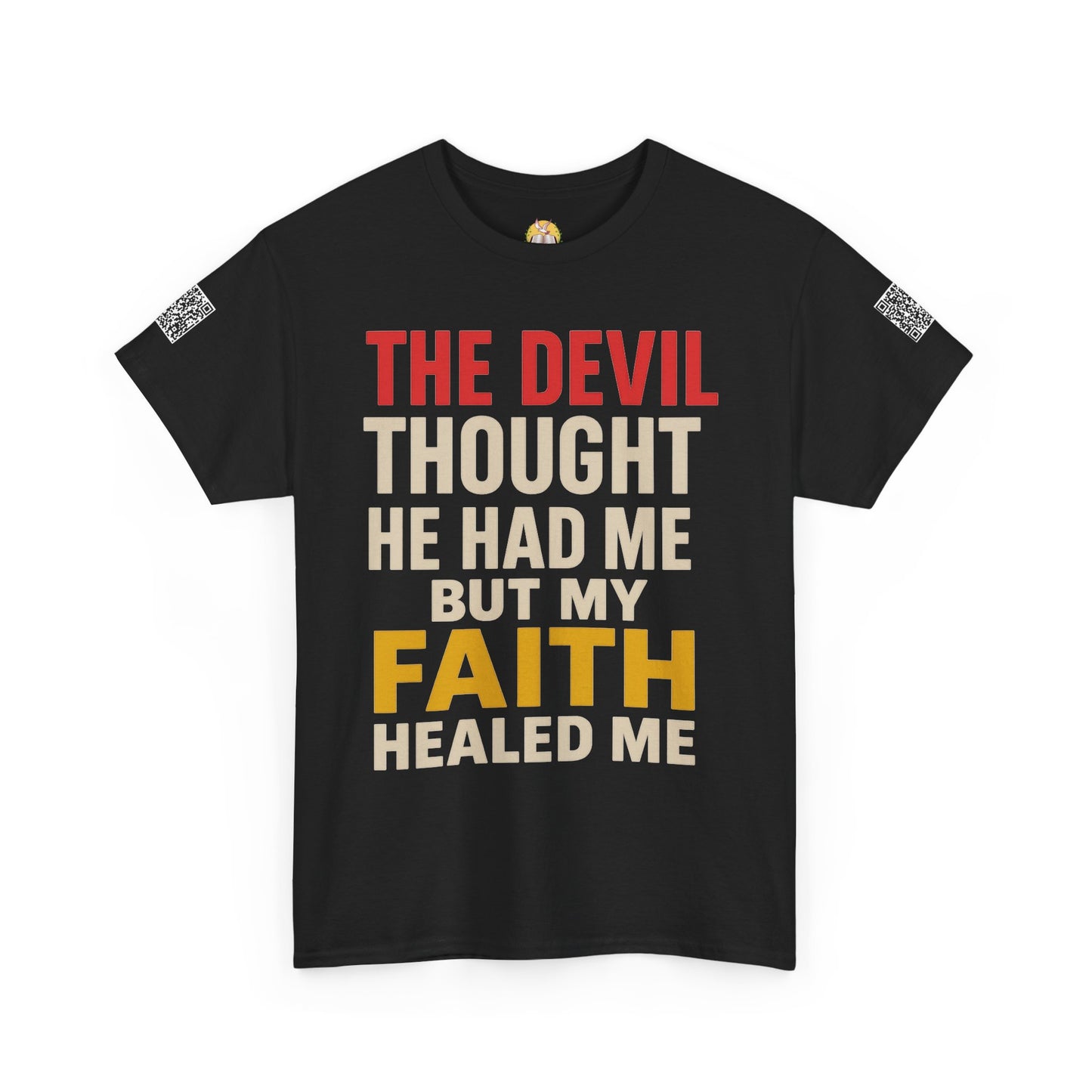 Faith-Inspired Unisex Heavy Cotton Tee, Christian T-Shirt, Inspirational Quote Tee, Gift for Believers, Motivational Apparel
