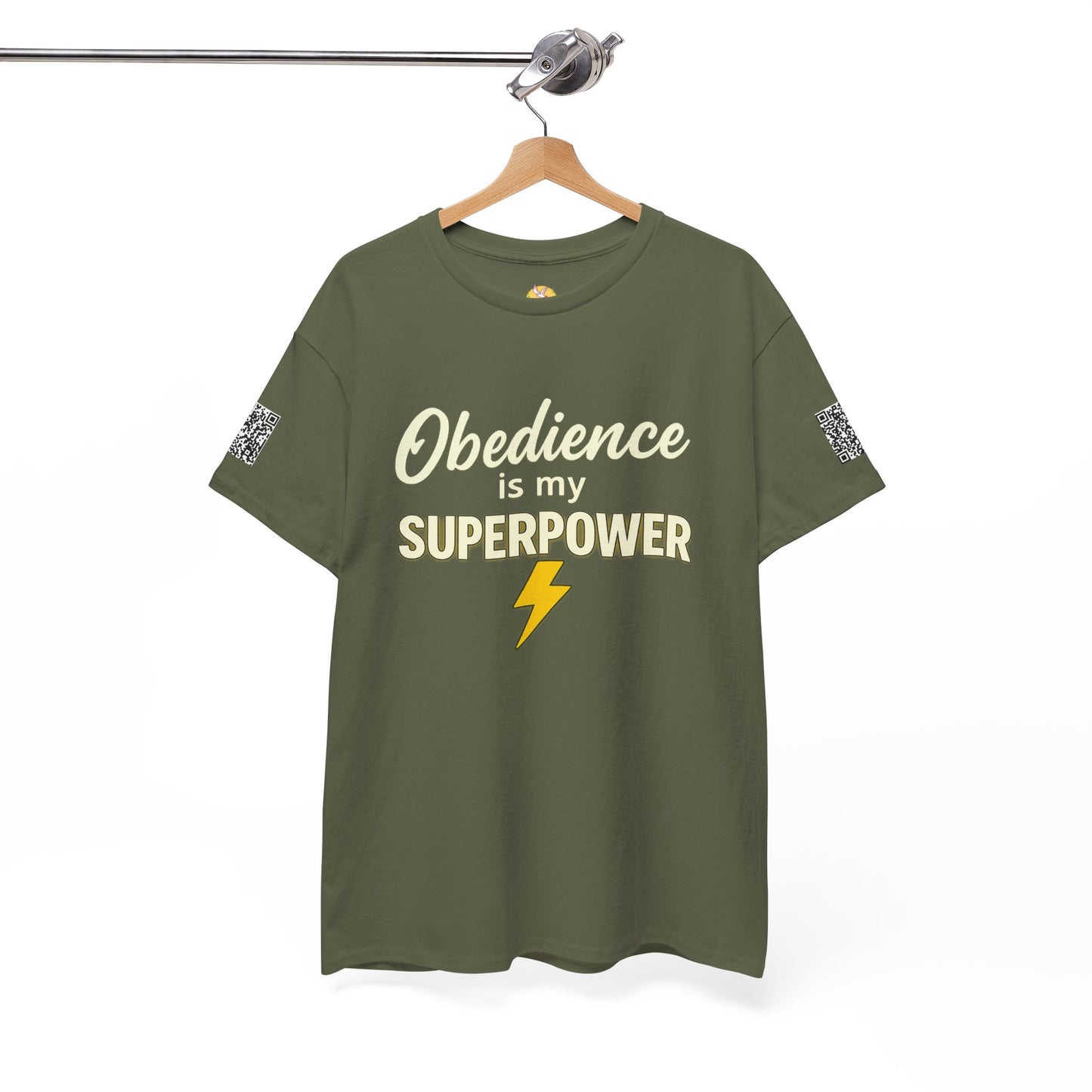 Obedience is My Superpower Tee, Inspirational T-Shirt, Faith-Based Cotton Tee, Perfect Gift for Graduations, Everyday Casual Wear