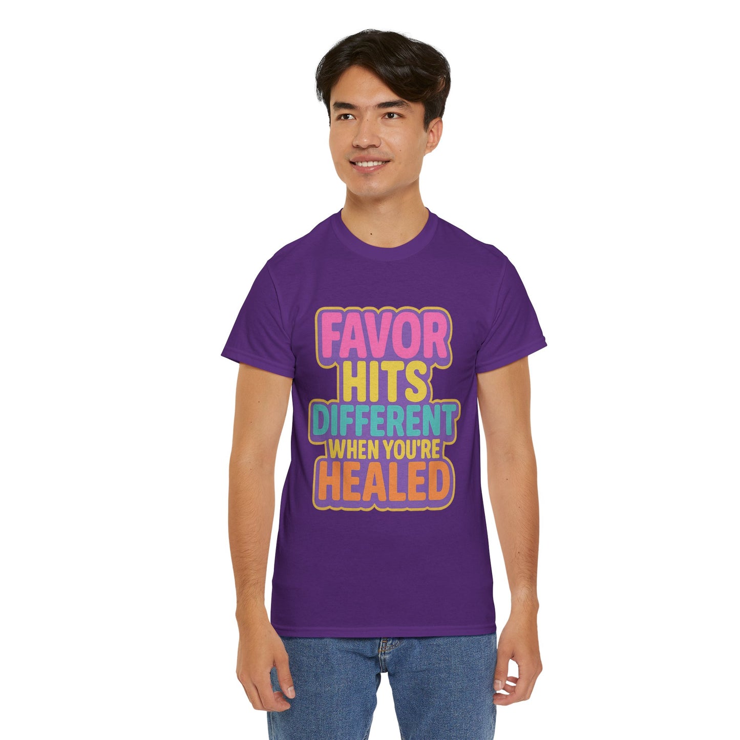 Healing Message Tee, Comfort T-Shirt for Self-Care