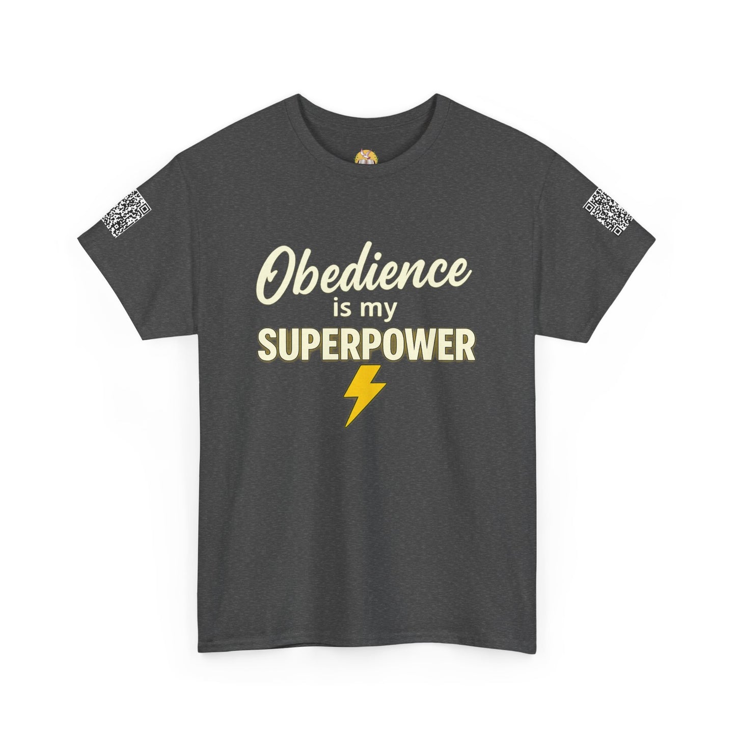 Obedience is My Superpower Tee, Inspirational T-Shirt, Faith-Based Cotton Tee, Perfect Gift for Graduations, Everyday Casual Wear