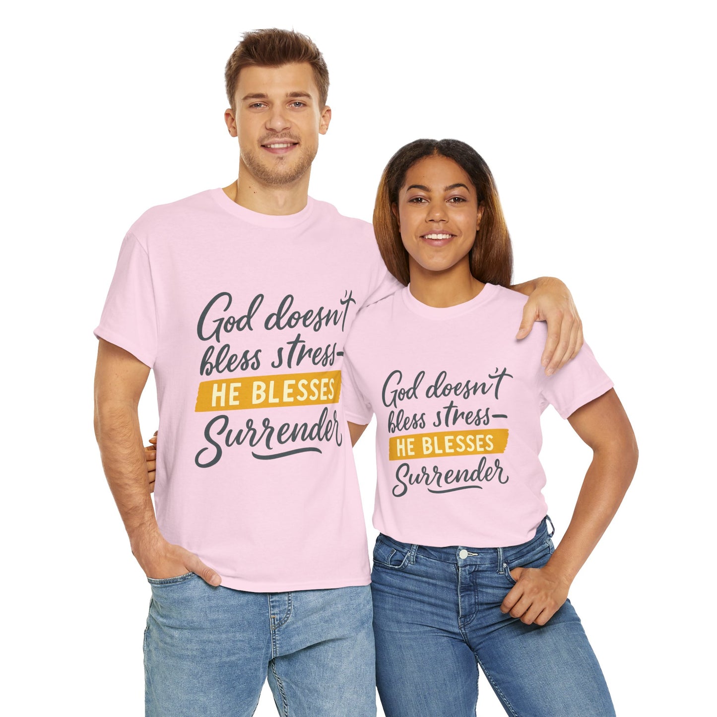 Inspirational Surrender Tee - Christian Gift, Prayer Shirt
