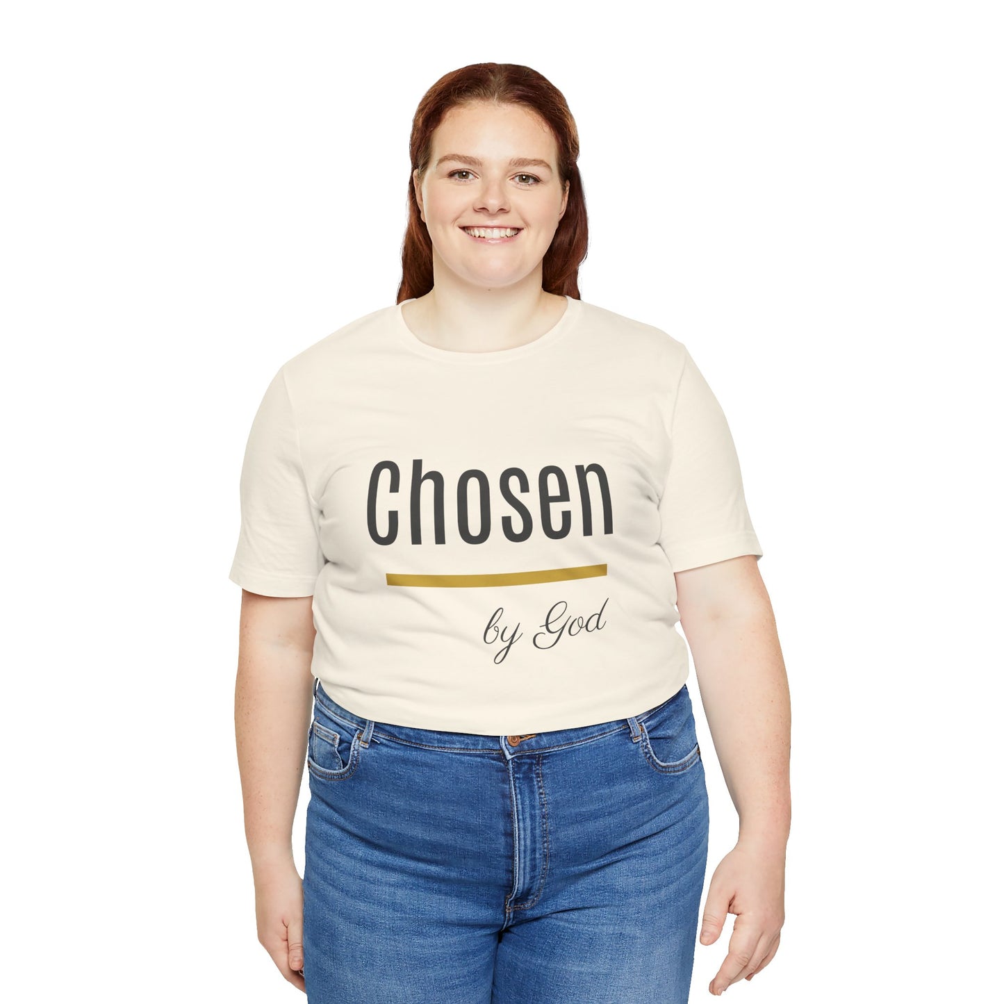 Chosen by God Shirt | Christian T-Shirt for Women | Faith Based Tee | Inspirational Christian Gift | Bella Canvas Unisex Tee