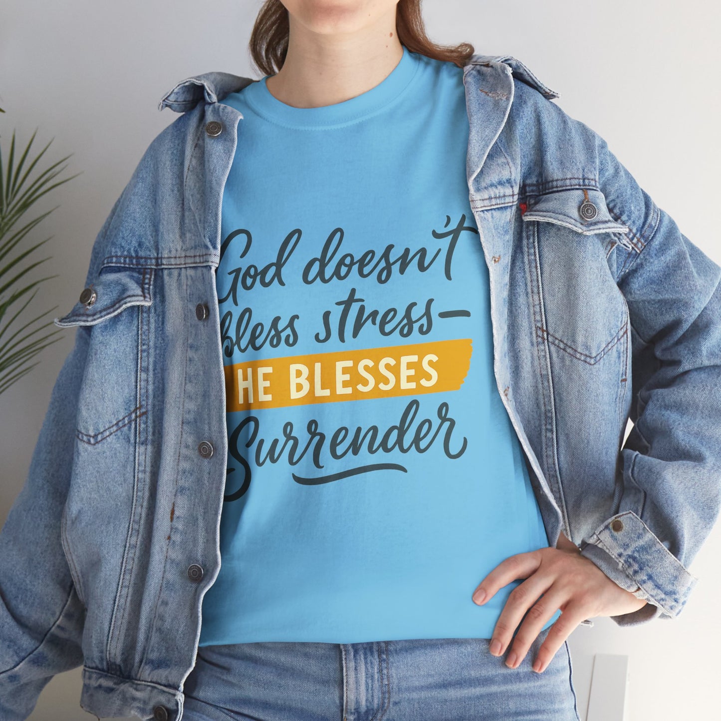 Inspirational Surrender Tee - Christian Gift, Prayer Shirt