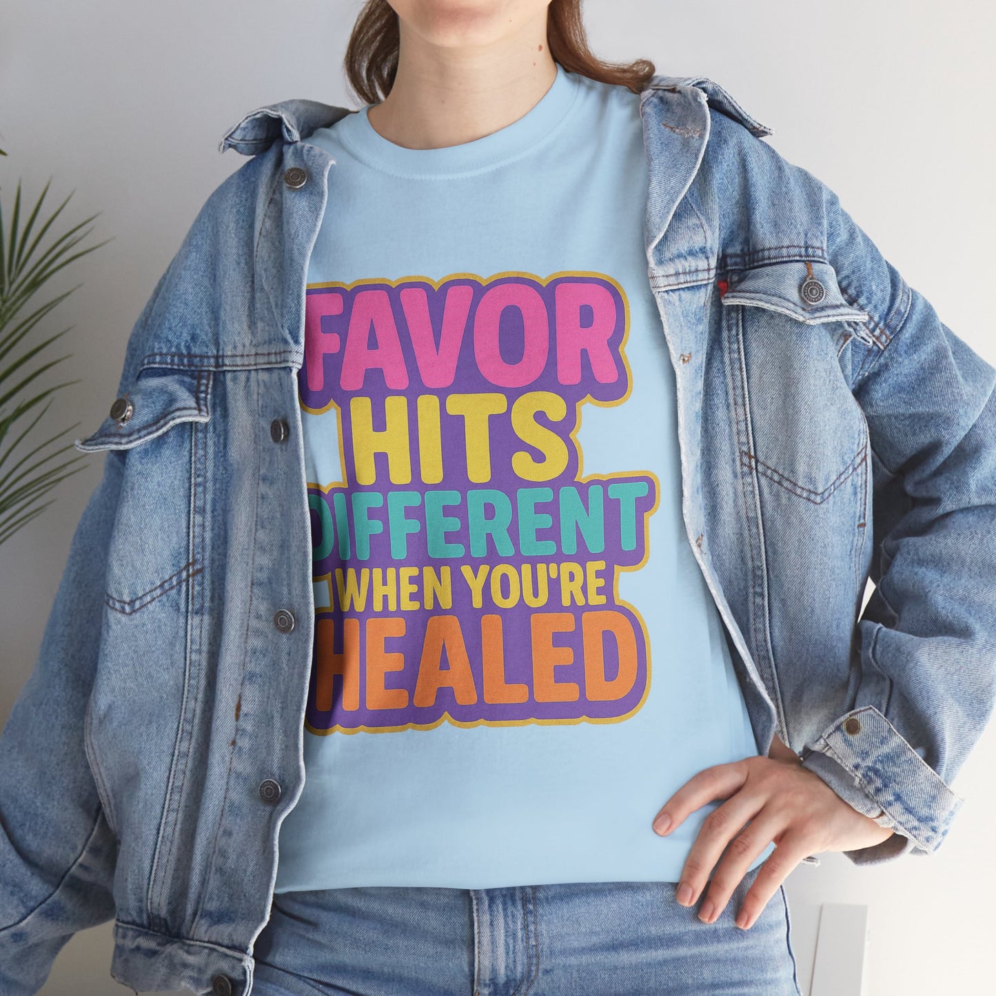 Healing Message Tee, Comfort T-Shirt for Self-Care