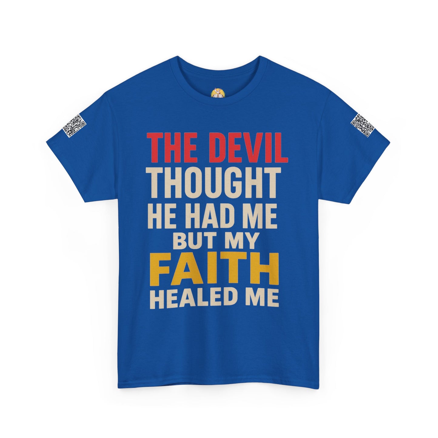 Faith-Inspired Unisex Heavy Cotton Tee, Christian T-Shirt, Inspirational Quote Tee, Gift for Believers, Motivational Apparel