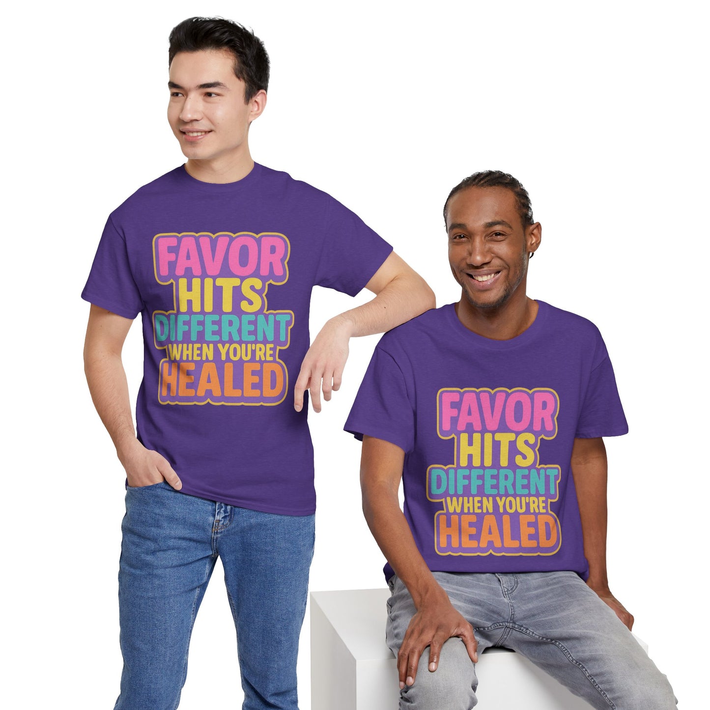 Healing Message Tee, Comfort T-Shirt for Self-Care