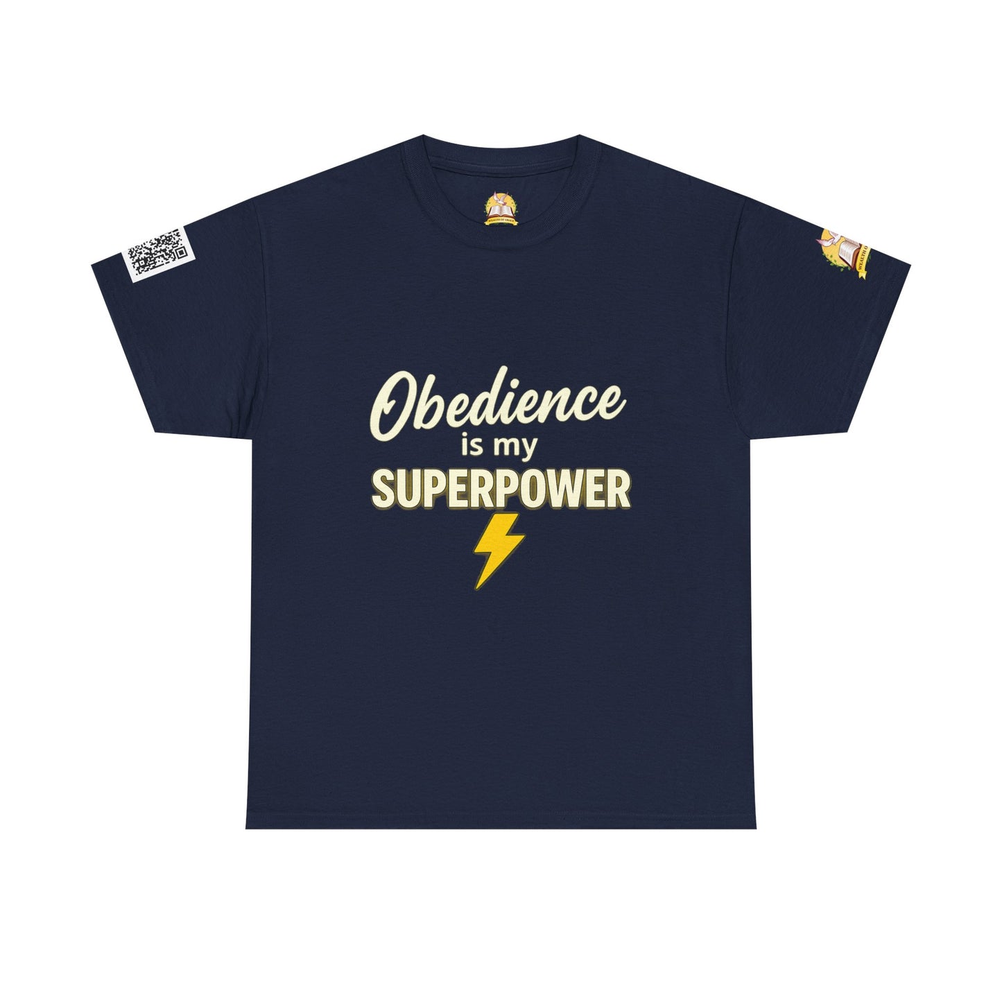 Obedience Is My Superpower T-Shirt, Fun Unisex Cotton Tee, Gift for Pet Owners, Casual Wear, Birthday, Dog Lover Top