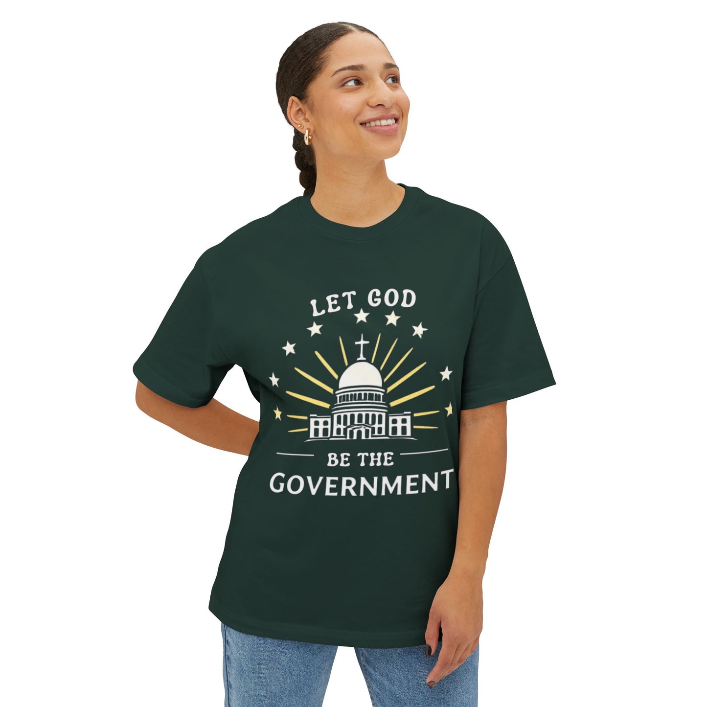Christian Quote Boxy Tee, Faith-Based T-Shirt