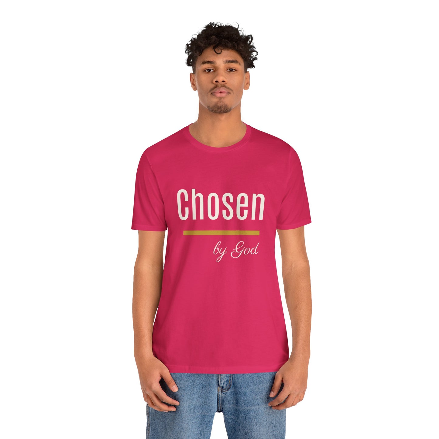Chosen by God Shirt | Christian T-Shirt for Women | Faith Based Tee | Inspirational Christian Gift | Bella Canvas Unisex Tee