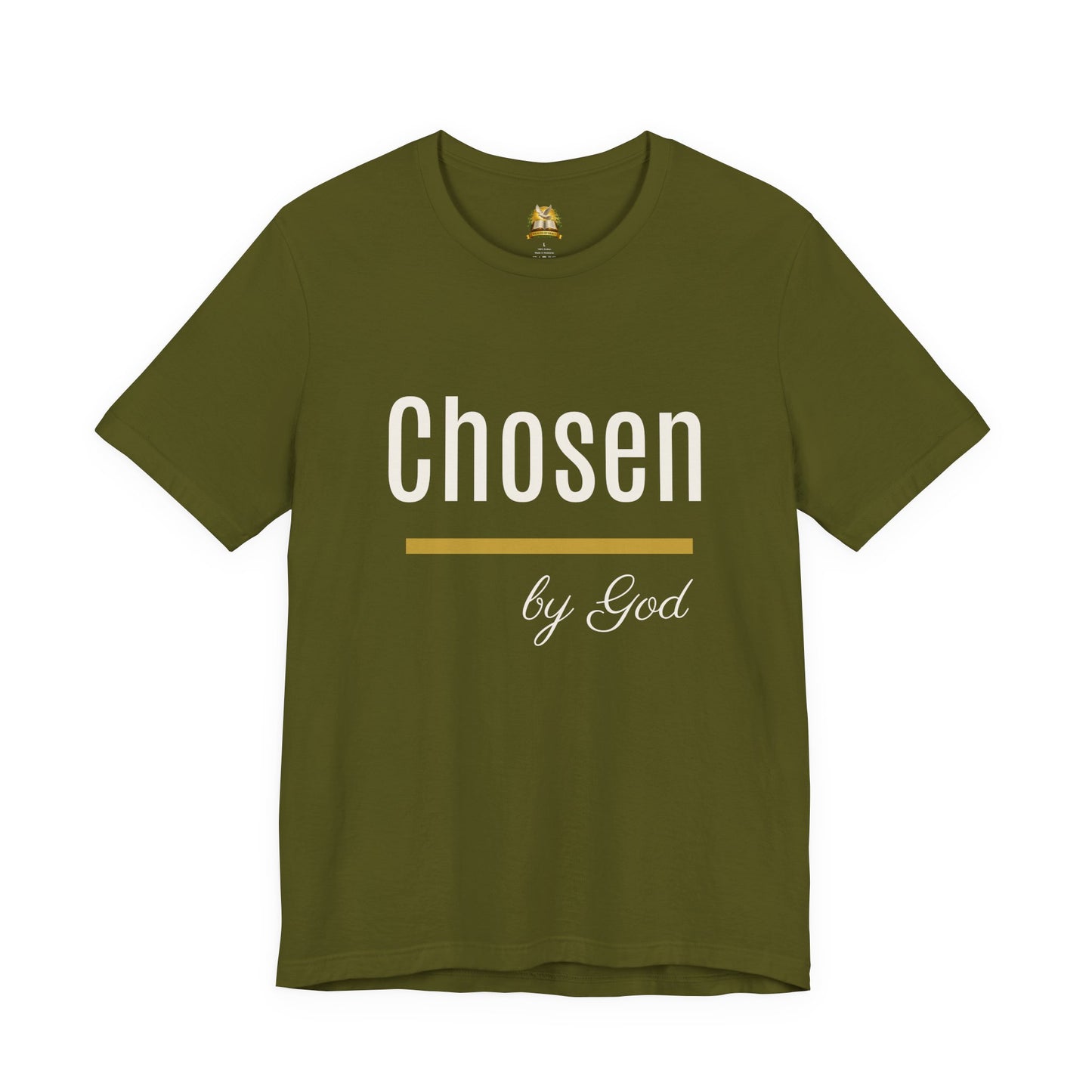 Chosen by God Shirt | Christian T-Shirt for Women | Faith Based Tee | Inspirational Christian Gift | Bella Canvas Unisex Tee