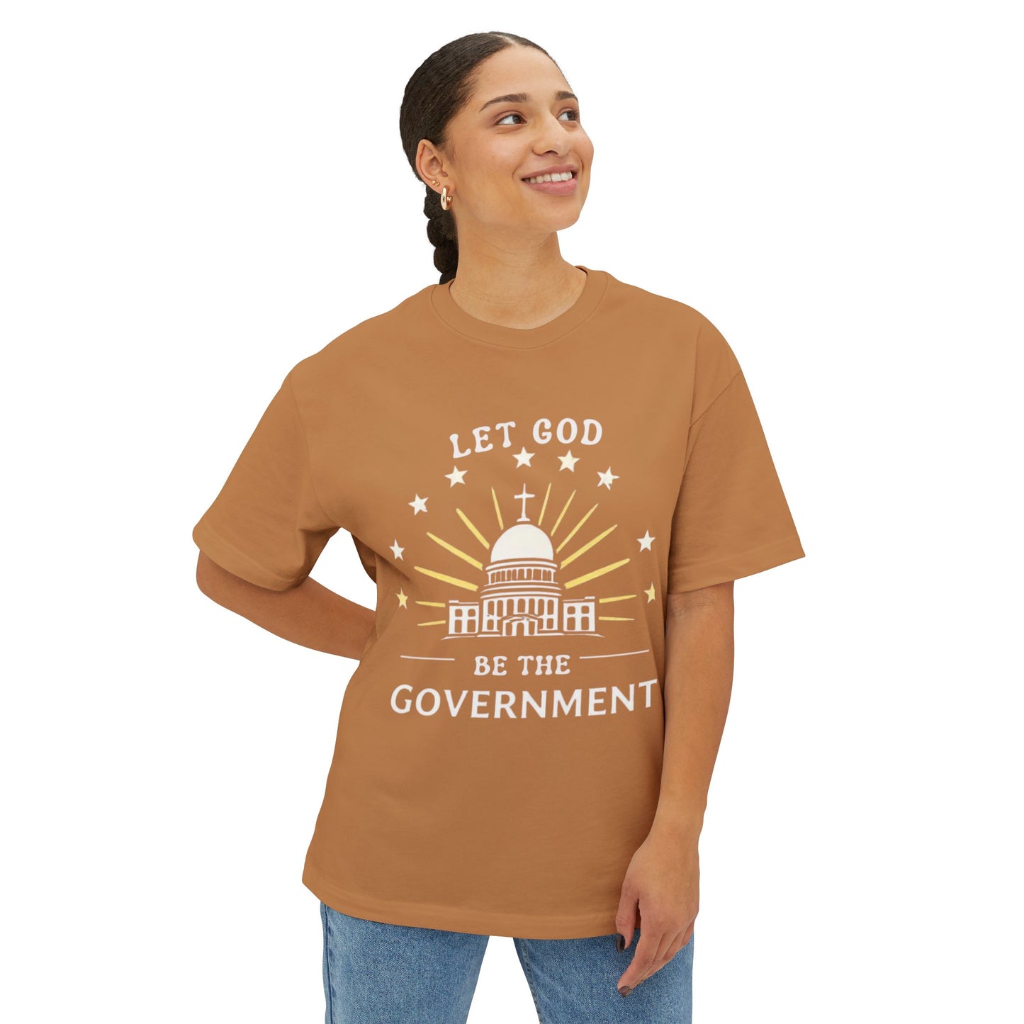 Christian Quote Boxy Tee, Faith-Based T-Shirt