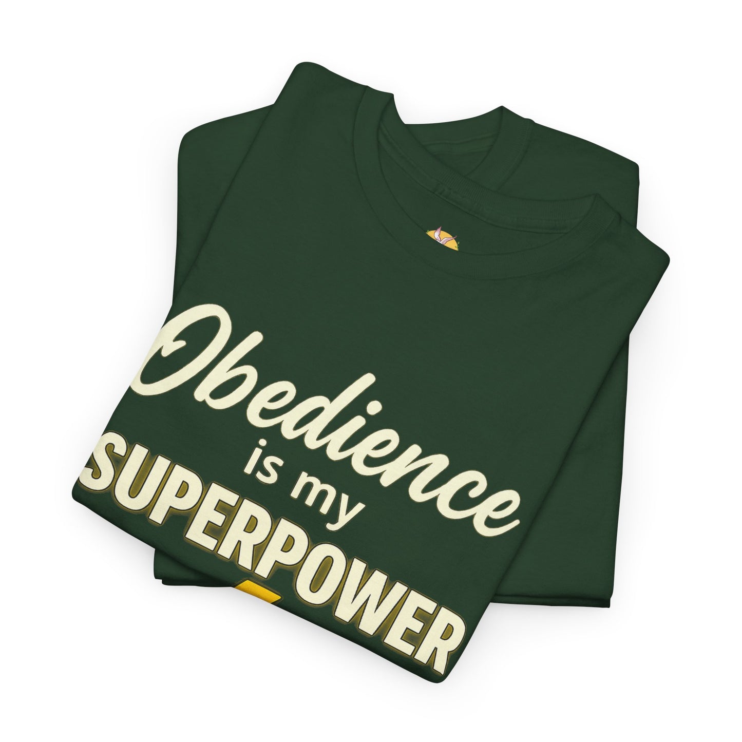 Obedience is My Superpower Tee, Inspirational T-Shirt, Faith-Based Cotton Tee, Perfect Gift for Graduations, Everyday Casual Wear