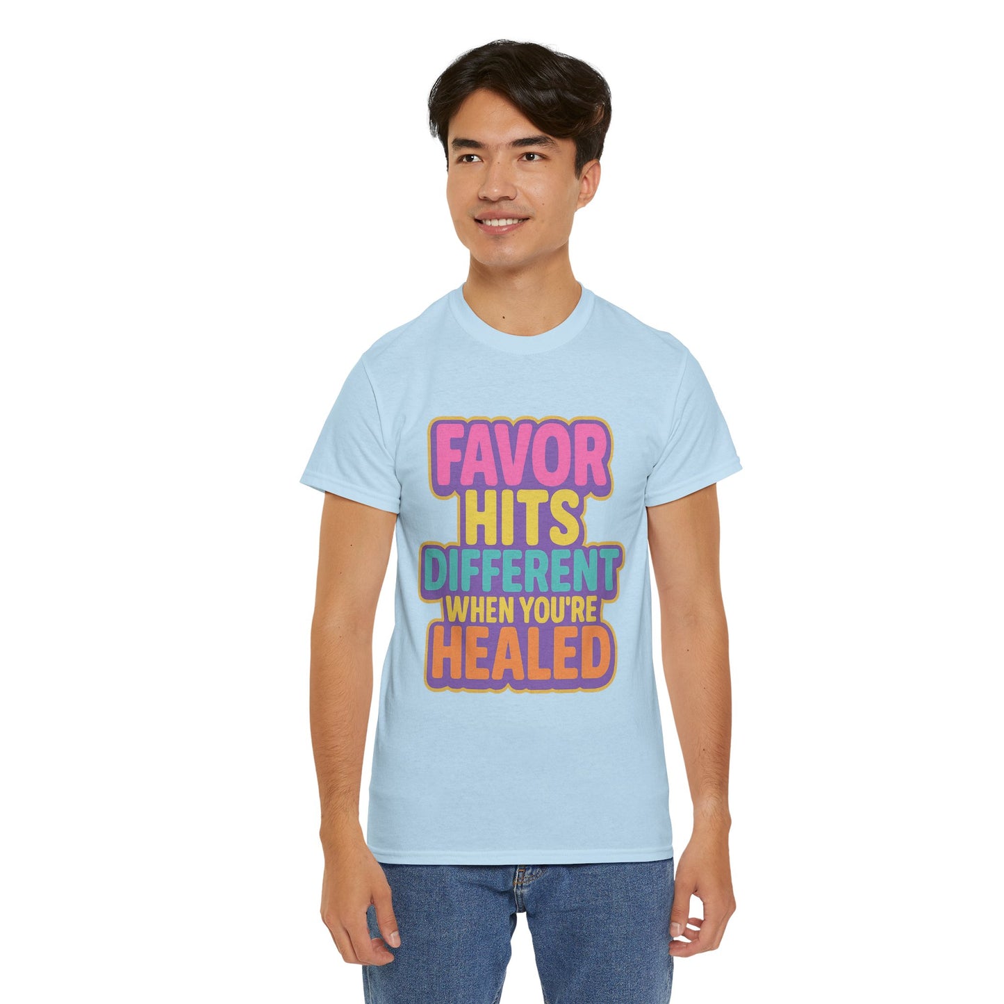 Healing Message Tee, Comfort T-Shirt for Self-Care