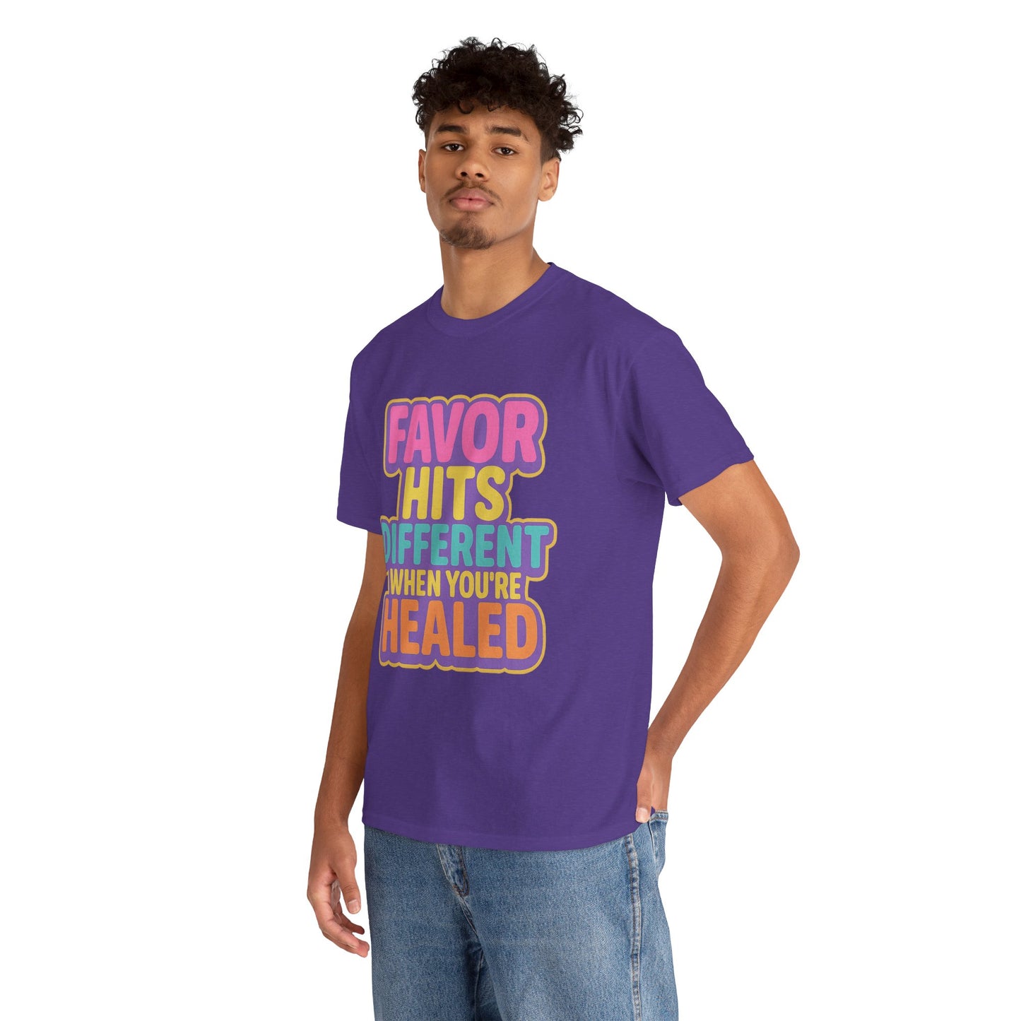Healing Message Tee, Comfort T-Shirt for Self-Care