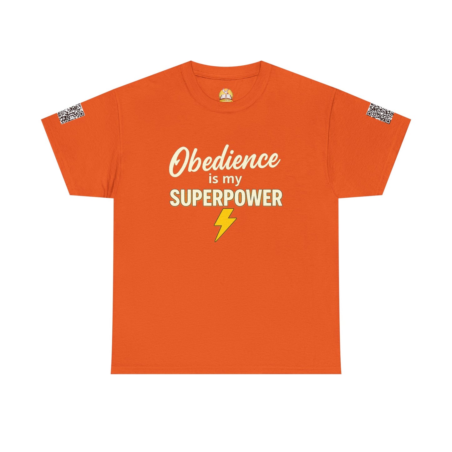 Obedience is My Superpower Tee, Inspirational T-Shirt, Faith-Based Cotton Tee, Perfect Gift for Graduations, Everyday Casual Wear