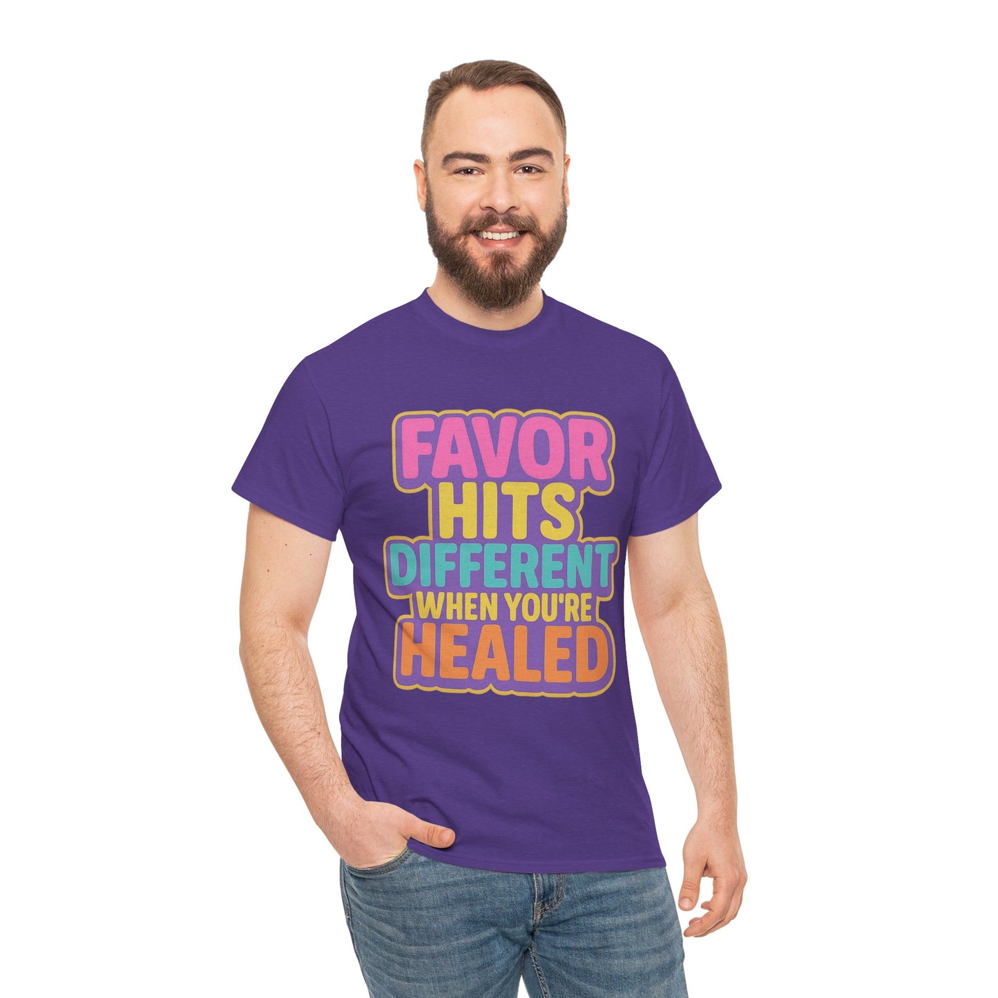 Healing Message Tee, Comfort T-Shirt for Self-Care