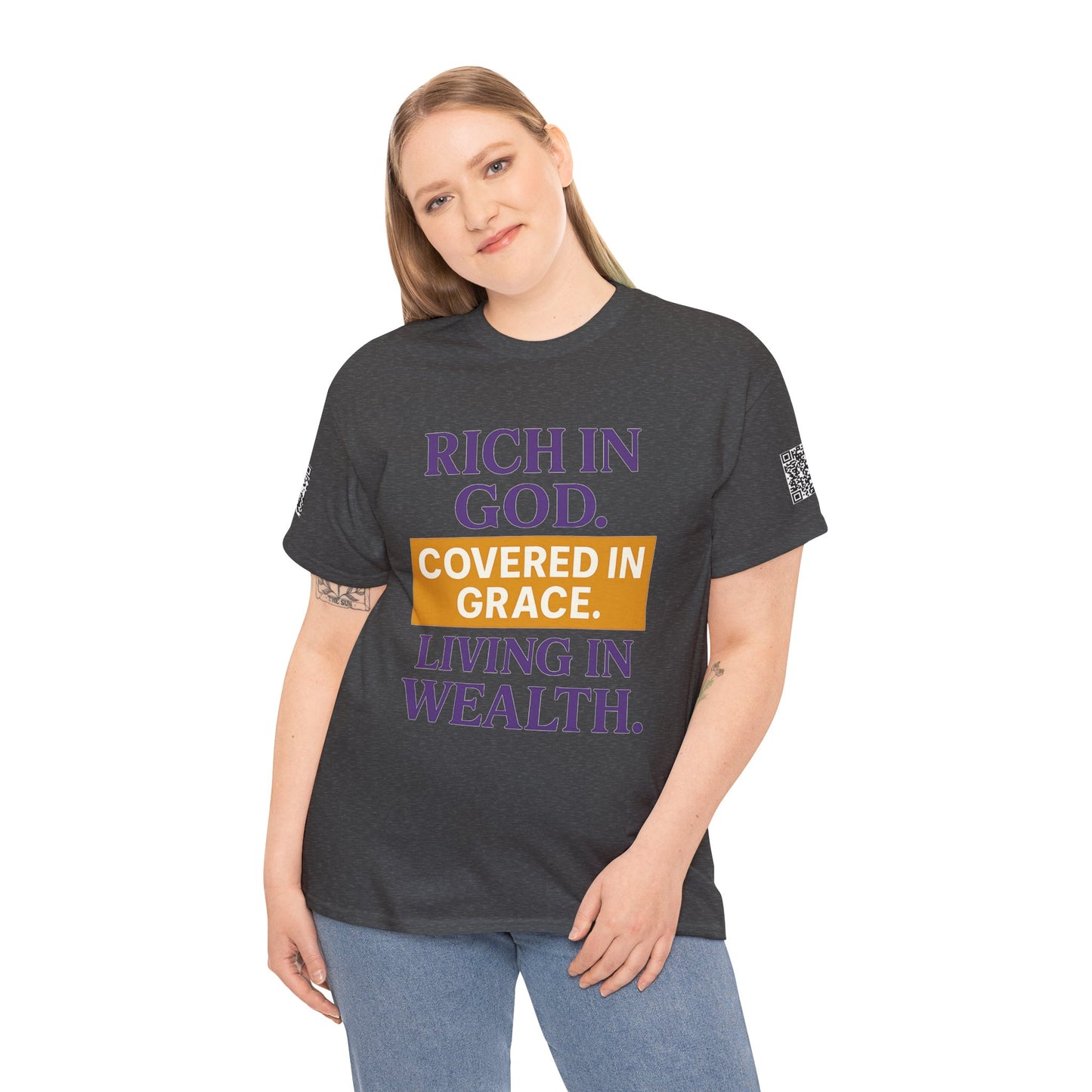 Inspirational Unisex Heavy Cotton Tee - Spiritual Message T-Shirt for Faith and Prosperity, Perfect for Gifts, Christian Apparel, [...]