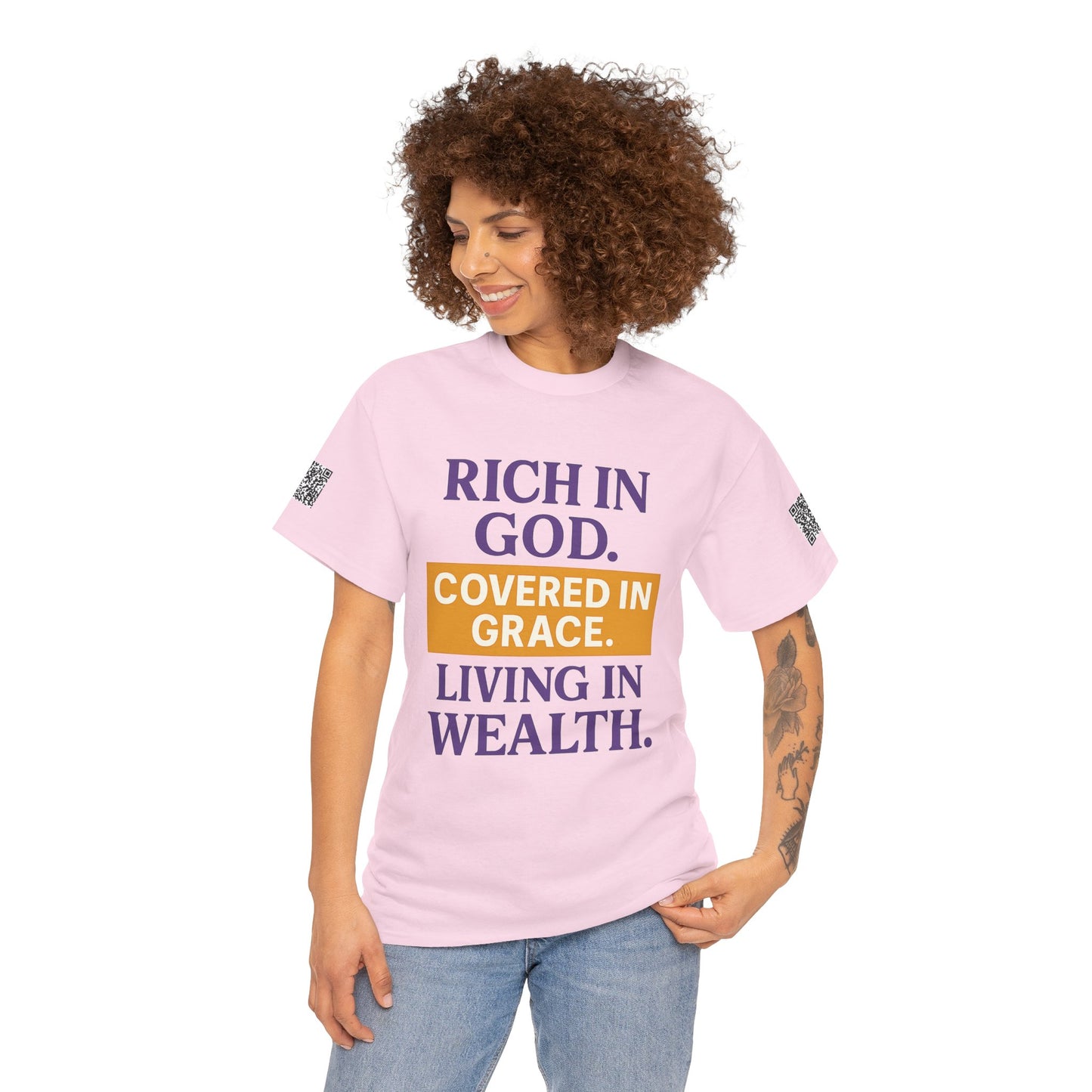 Inspirational Unisex Heavy Cotton Tee - Spiritual Message T-Shirt for Faith and Prosperity, Perfect for Gifts, Christian Apparel, [...]