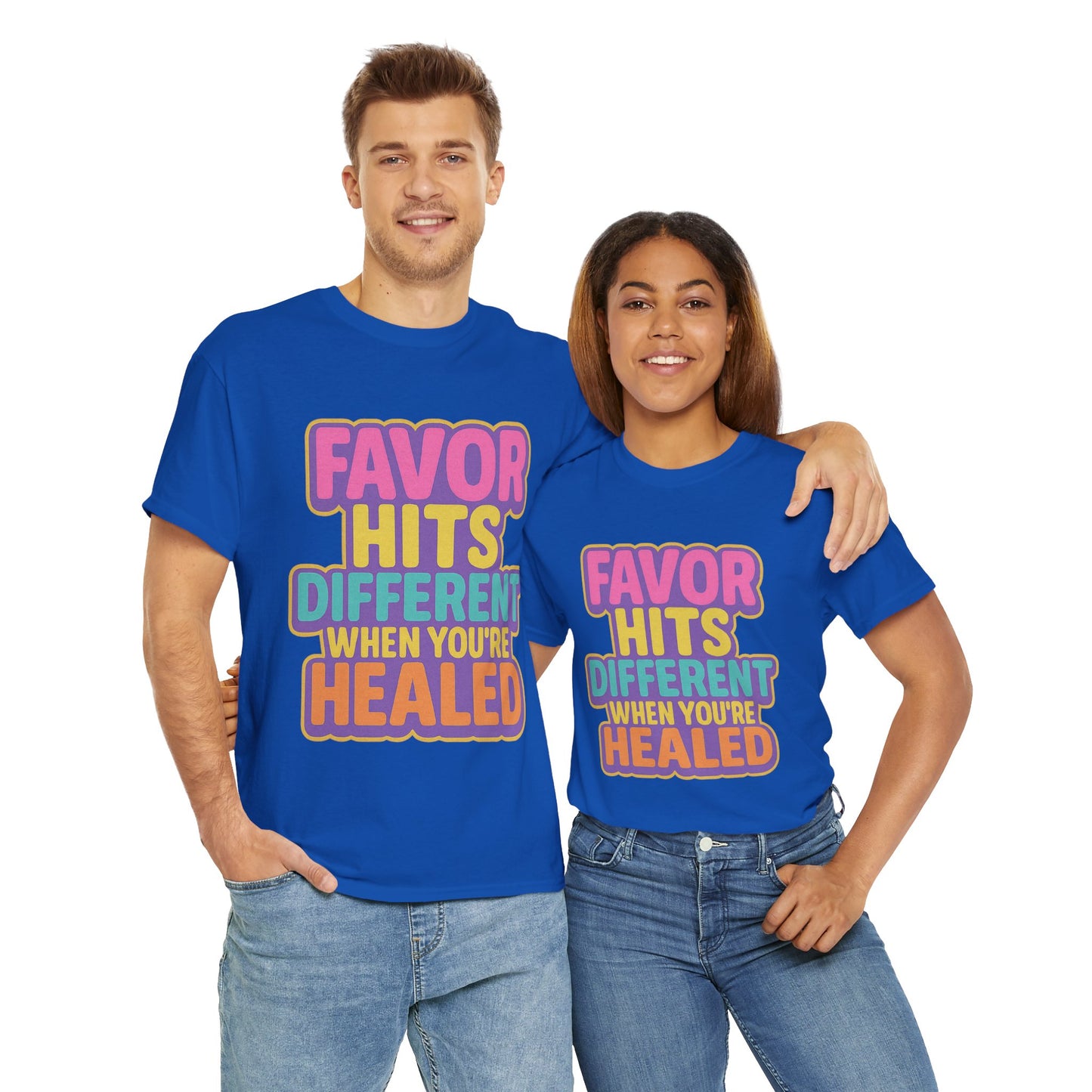 Healing Message Tee, Comfort T-Shirt for Self-Care