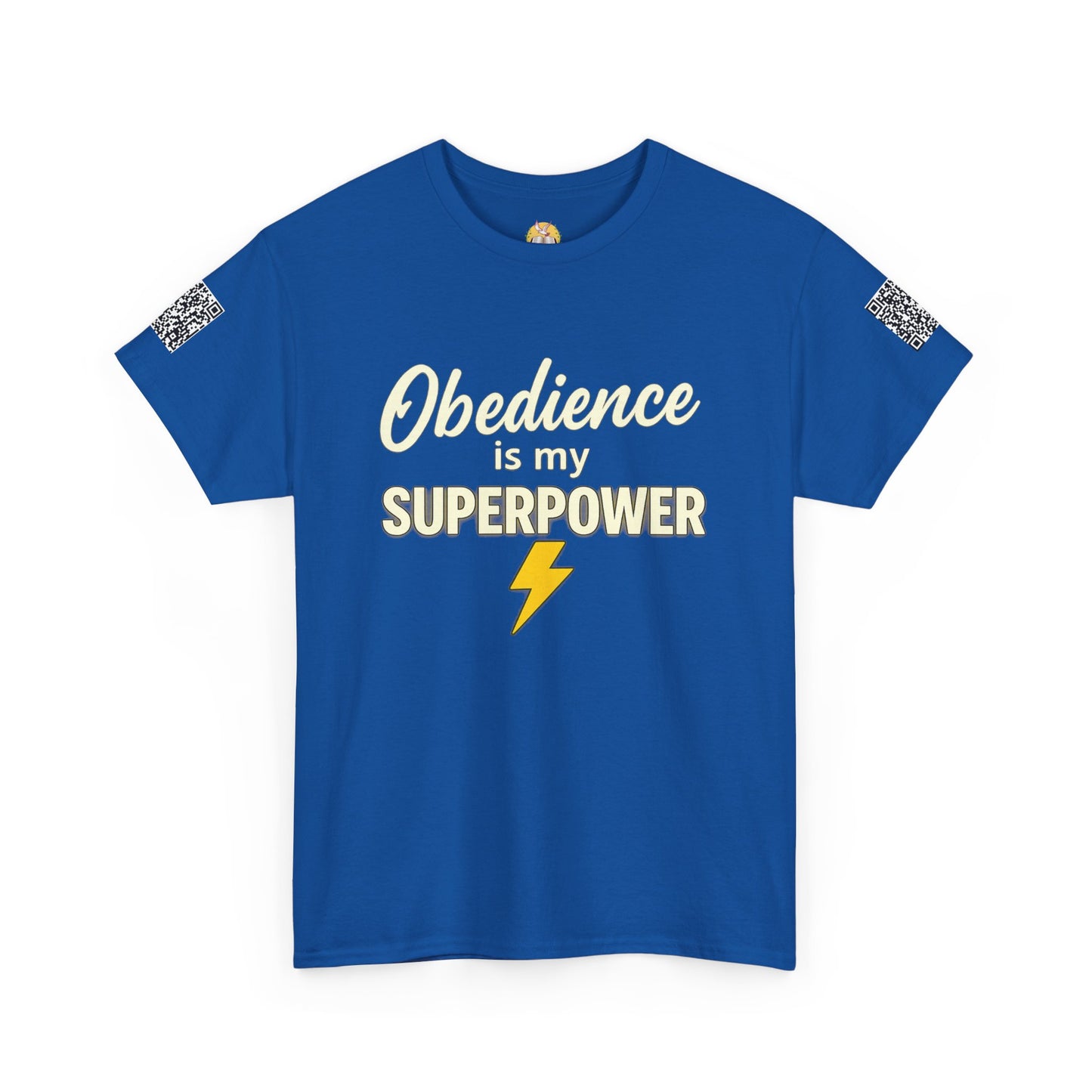 Obedience is My Superpower Tee, Inspirational T-Shirt, Faith-Based Cotton Tee, Perfect Gift for Graduations, Everyday Casual Wear