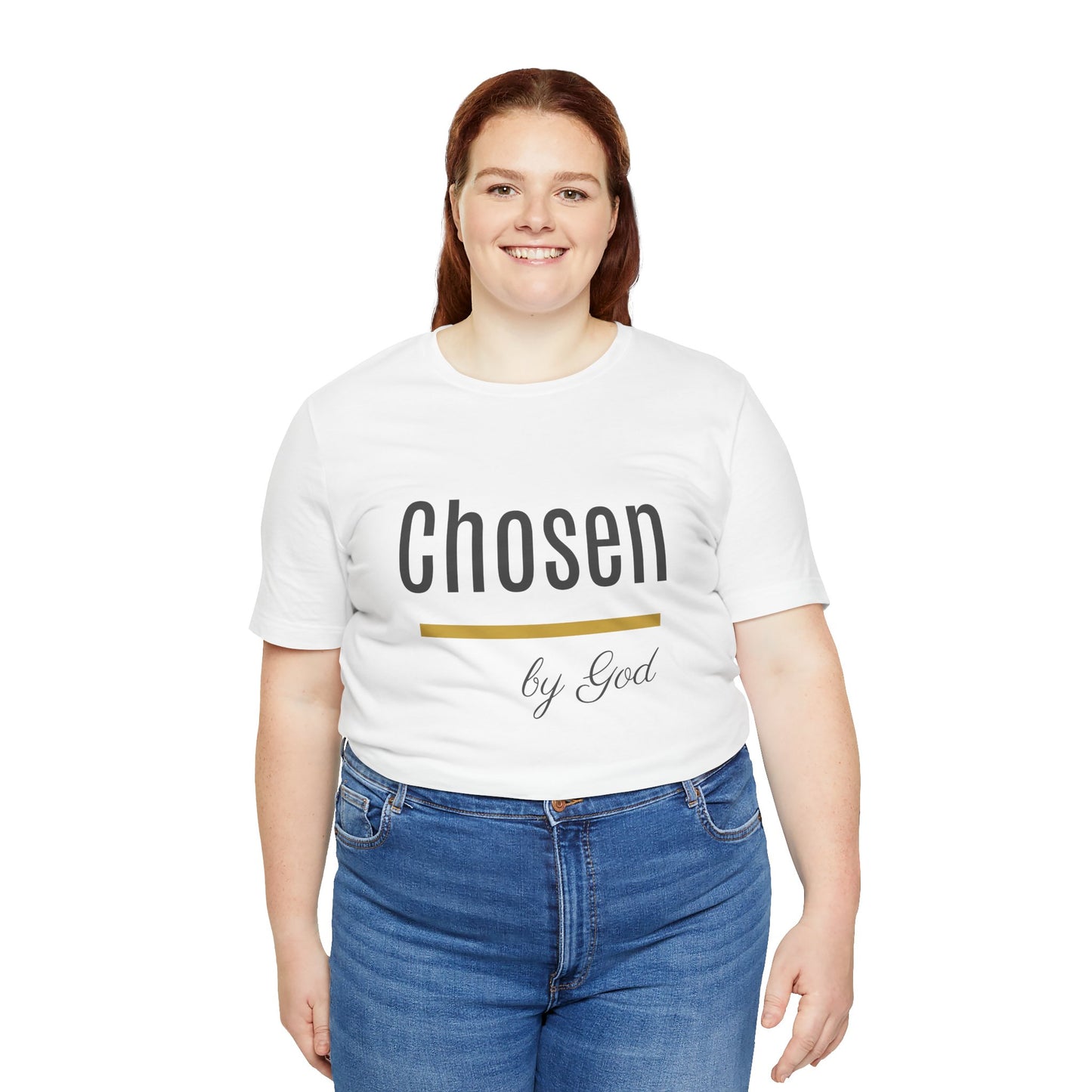 Chosen by God Shirt | Christian T-Shirt for Women | Faith Based Tee | Inspirational Christian Gift | Bella Canvas Unisex Tee