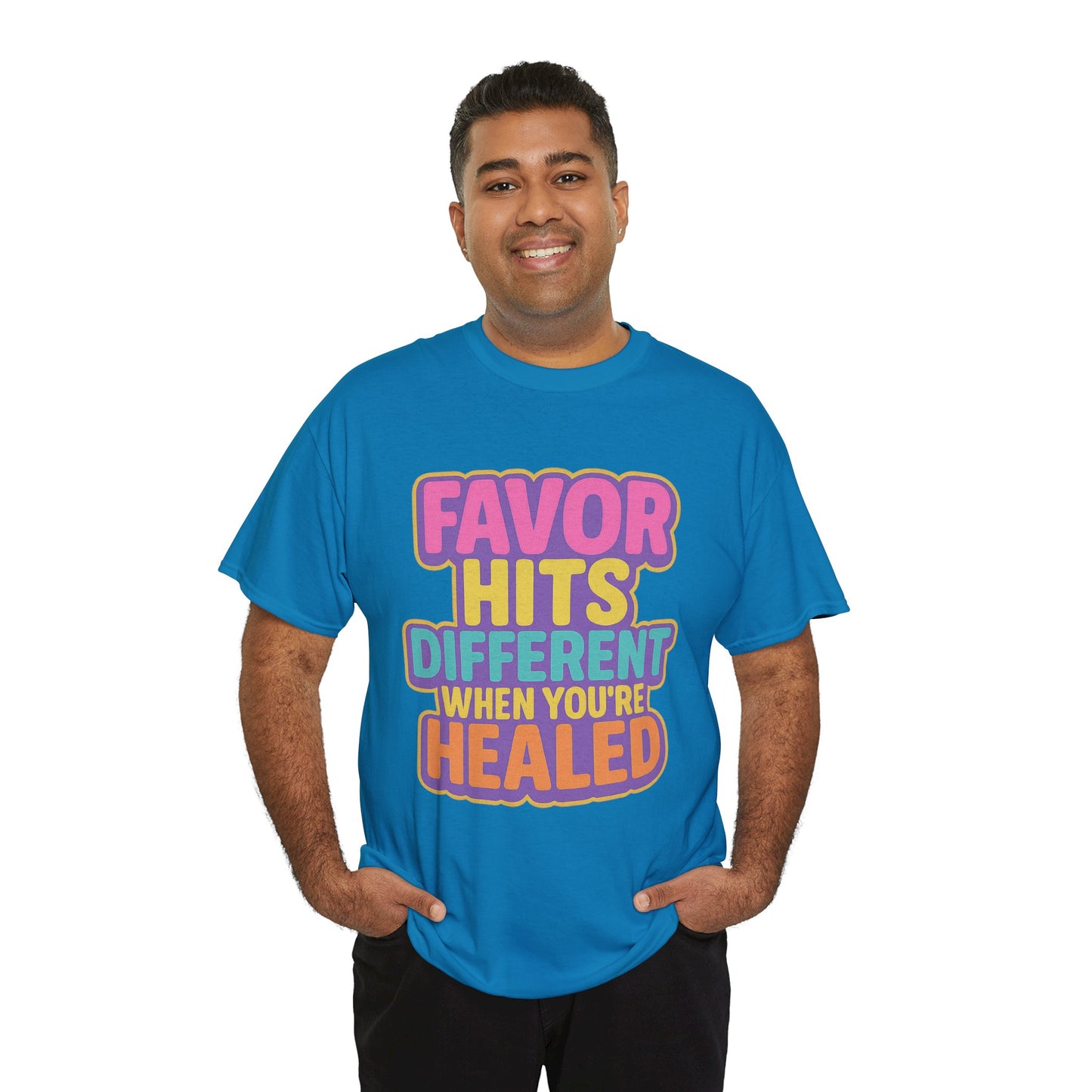 Healing Message Tee, Comfort T-Shirt for Self-Care