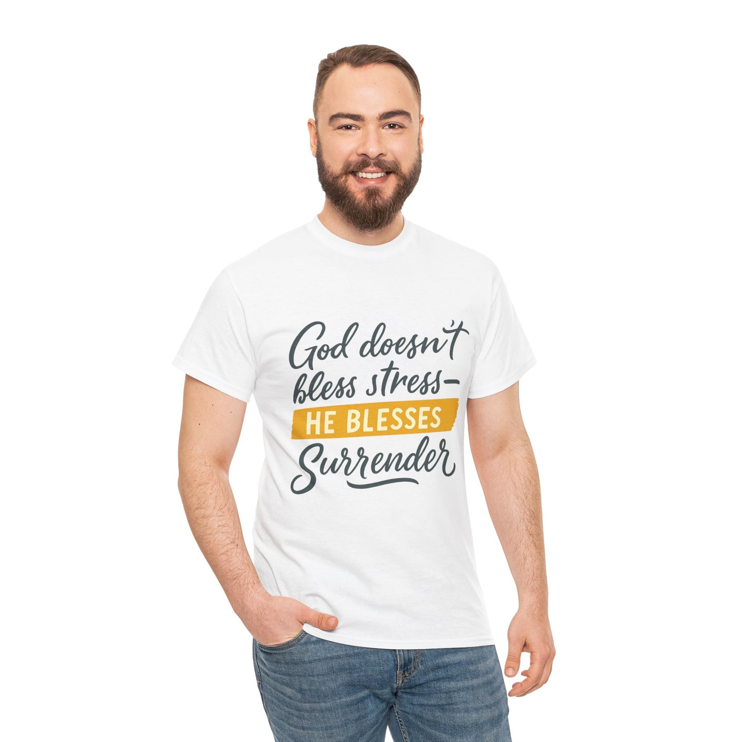 Inspirational Surrender Tee - Christian Gift, Prayer Shirt