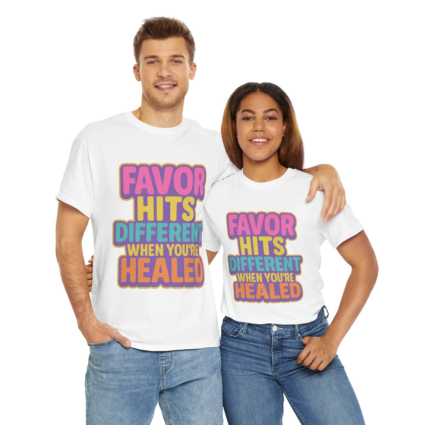 Healing Message Tee, Comfort T-Shirt for Self-Care
