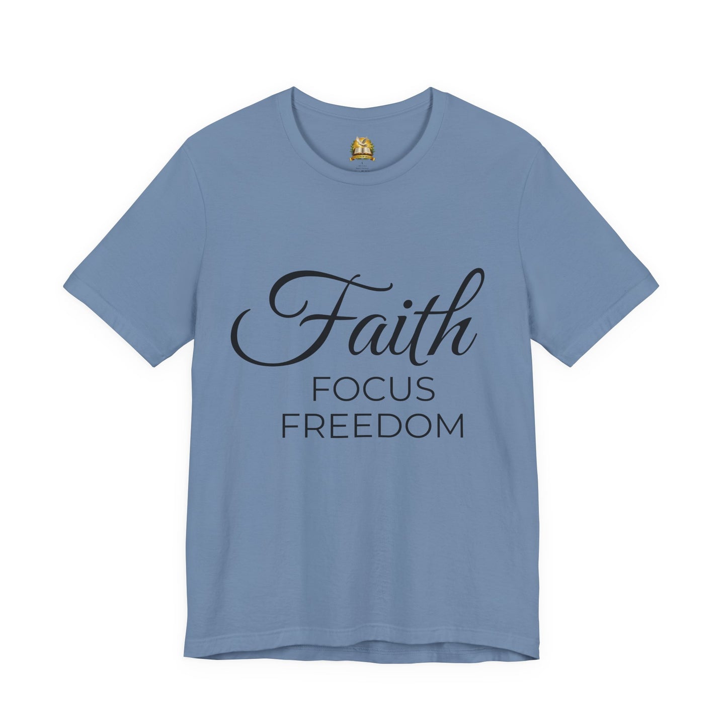 Faith Focus Freedom Christian T-Shirt | Summer Collection