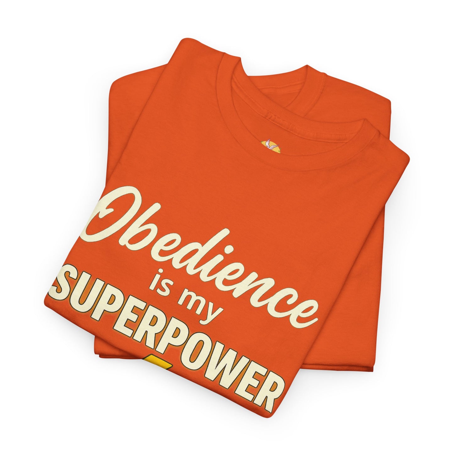Obedience is My Superpower Tee, Inspirational T-Shirt, Faith-Based Cotton Tee, Perfect Gift for Graduations, Everyday Casual Wear