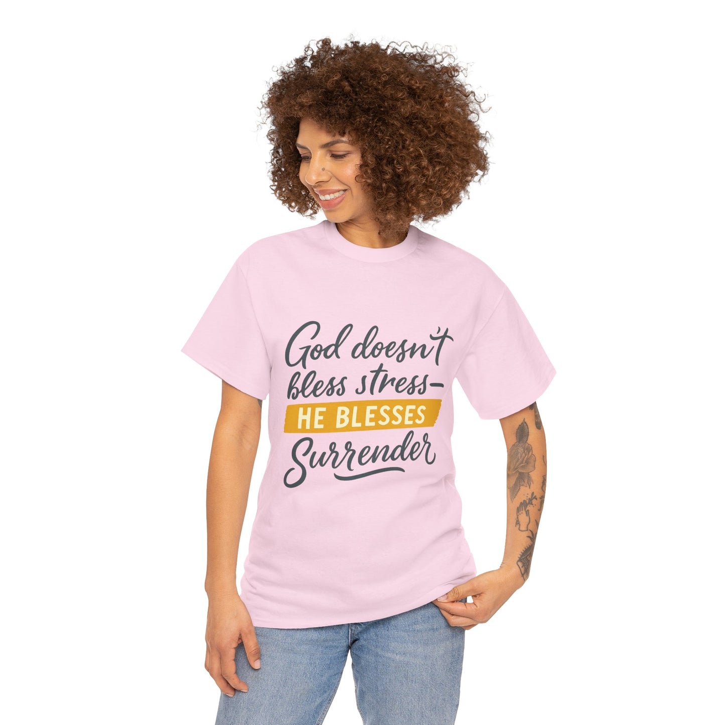 Inspirational Surrender Tee - Christian Gift, Prayer Shirt
