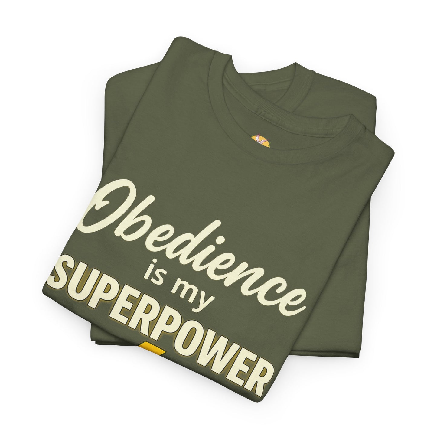Obedience is My Superpower Tee, Inspirational T-Shirt, Faith-Based Cotton Tee, Perfect Gift for Graduations, Everyday Casual Wear