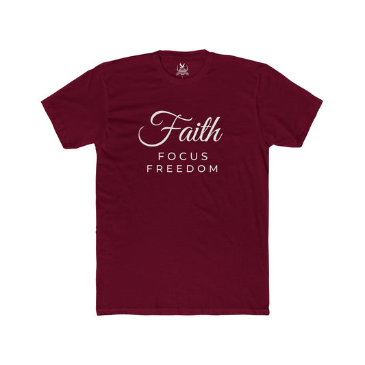 Faith • Focus • Freedom Tee — Victory Wine Edition