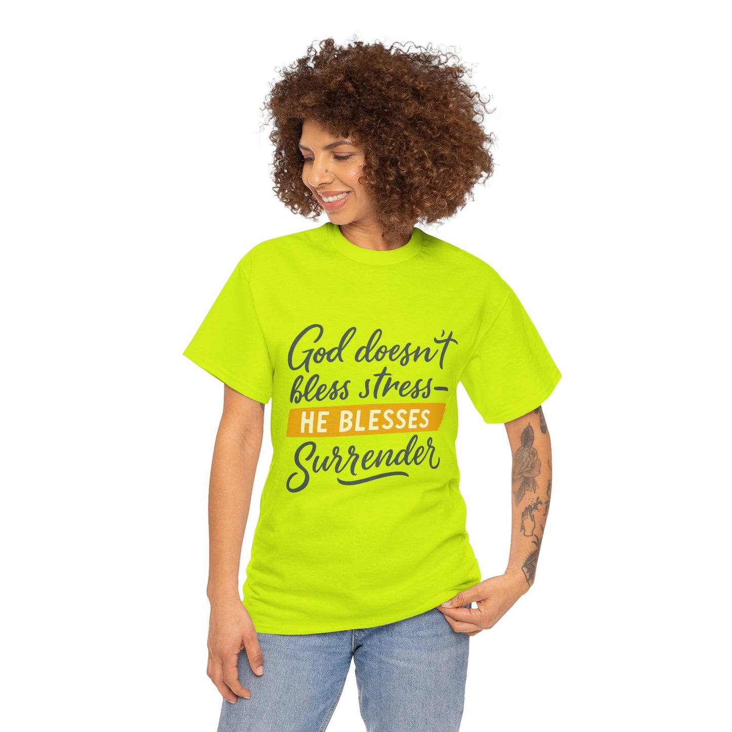 Inspirational Surrender Tee - Christian Gift, Prayer Shirt