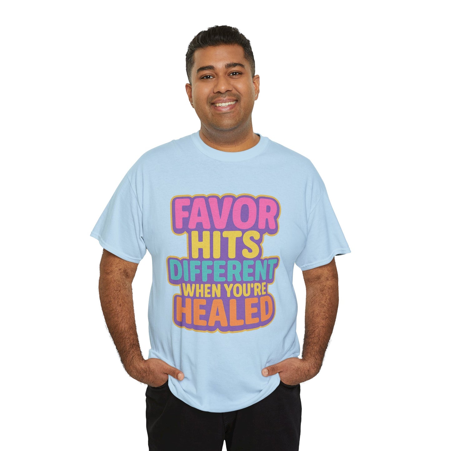 Healing Message Tee, Comfort T-Shirt for Self-Care