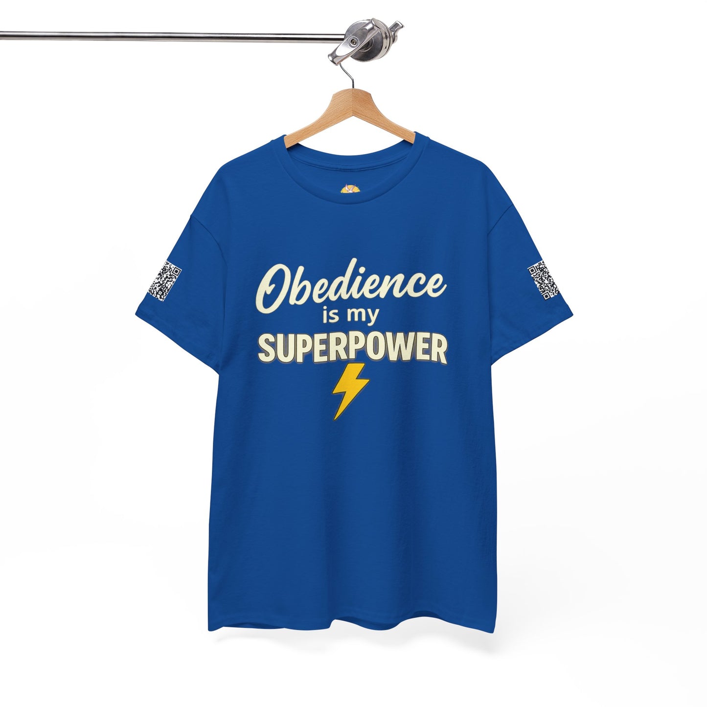 Obedience is My Superpower Tee, Inspirational T-Shirt, Faith-Based Cotton Tee, Perfect Gift for Graduations, Everyday Casual Wear